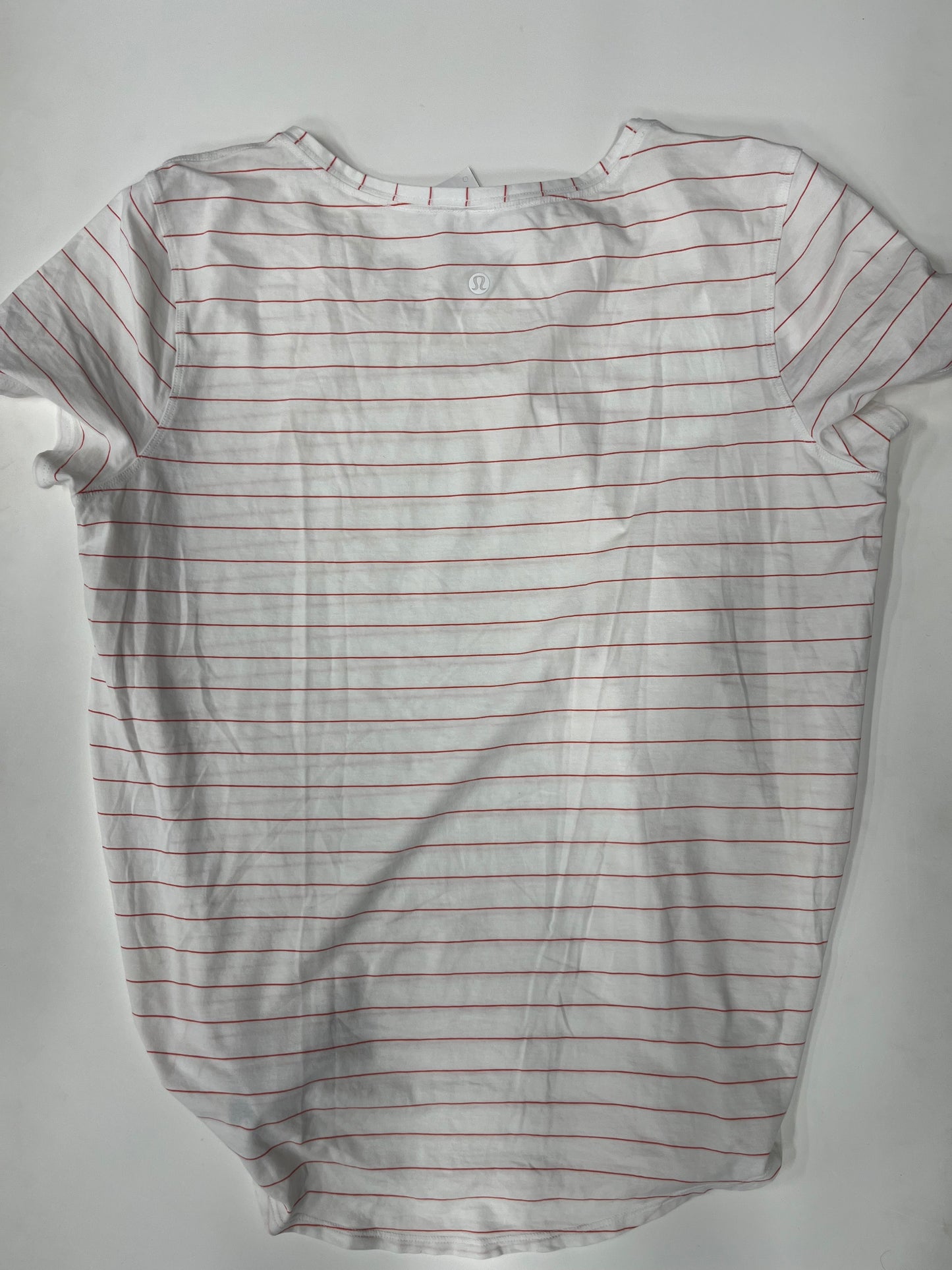 Lululemon Athletica Love Short Sleeve Shirt Stripe Size L
