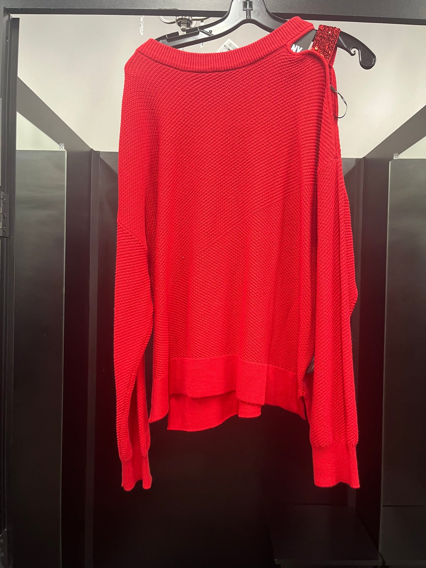 Sweater By Dkny In Red, Size: L