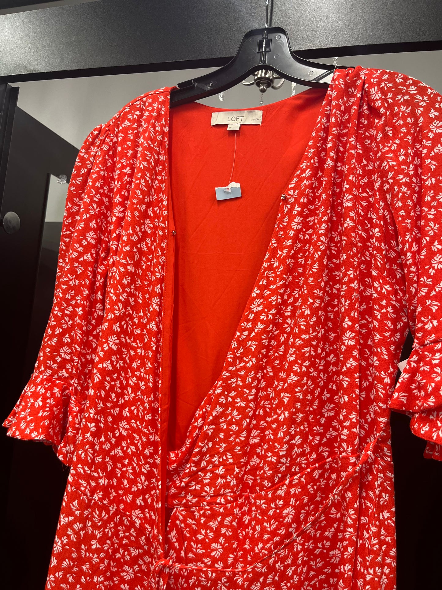 Orange Dress Work Loft, Size Petite Small