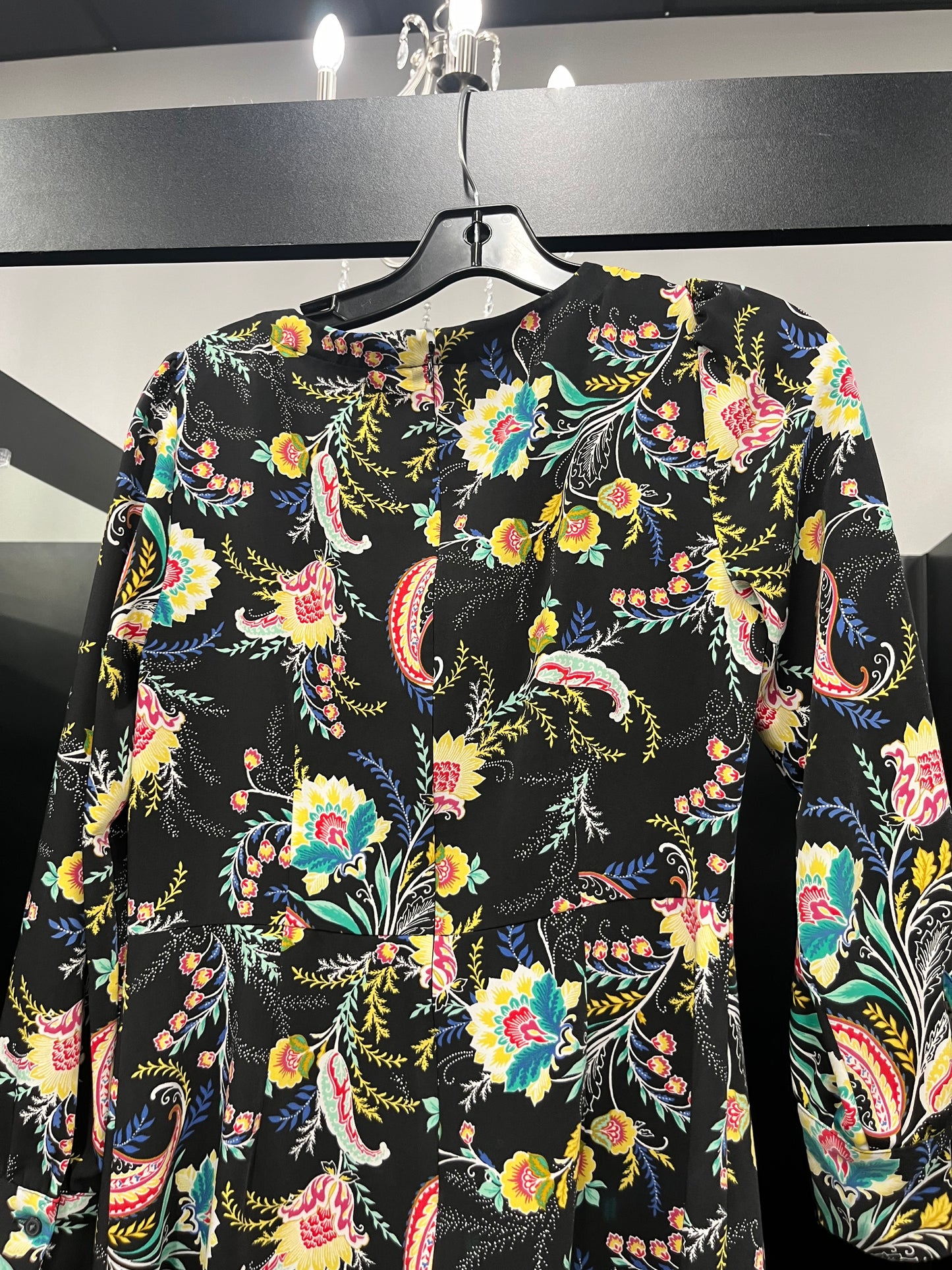 Floral Dress Work Loft O, Size Petite Small