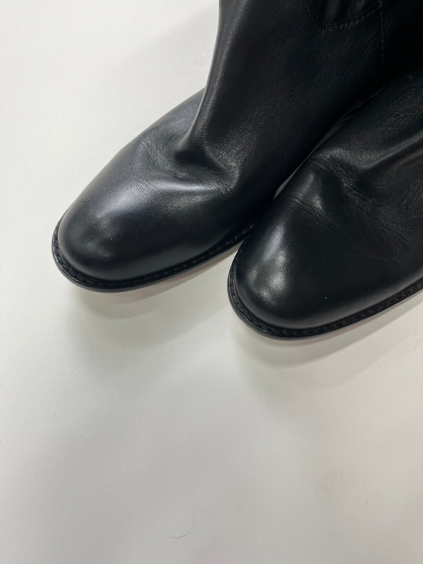 Boots Ankle Heels By Coach Size: 6.5