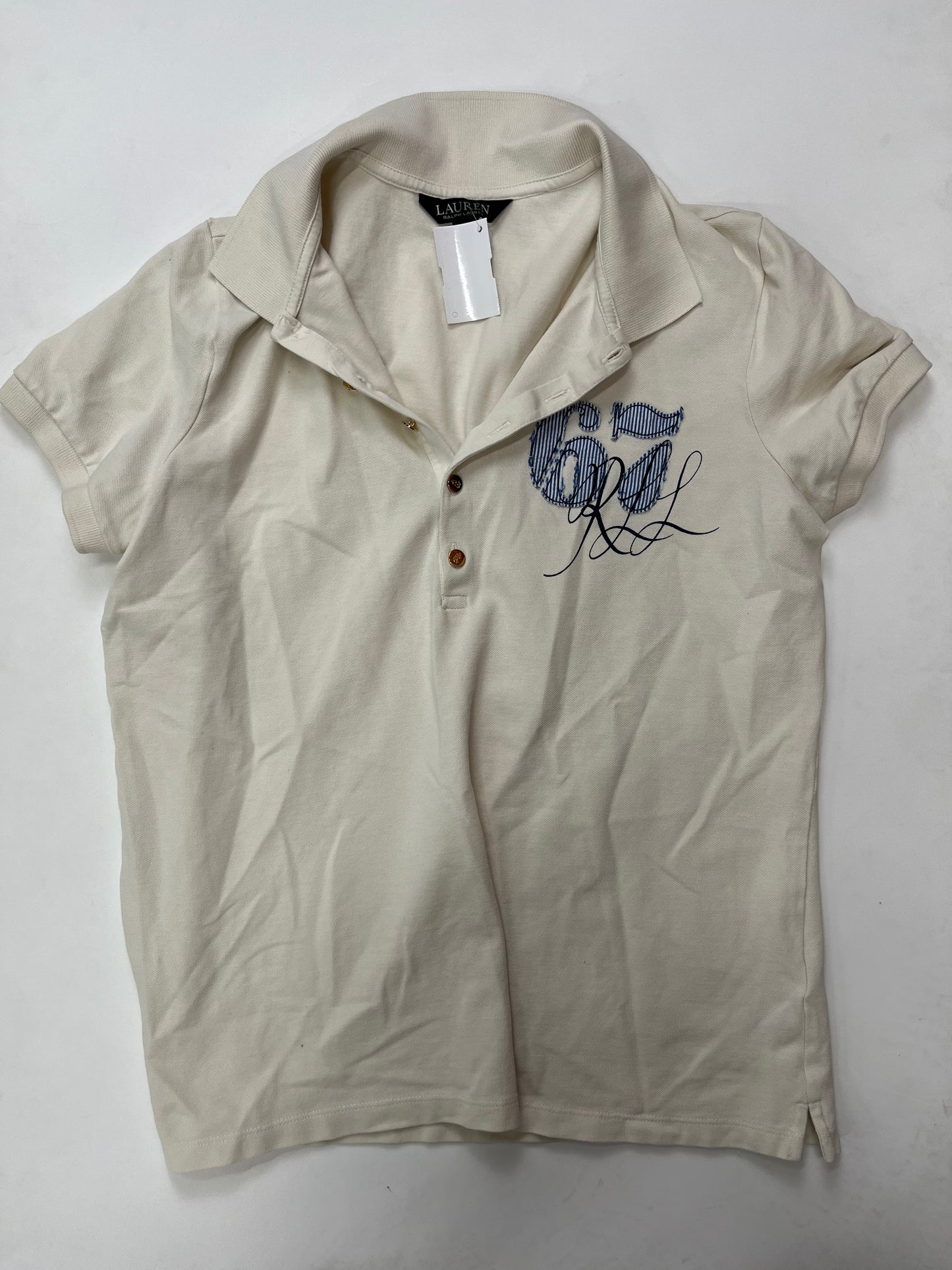Top Short Sleeve By Lauren By Ralph Lauren Size: L