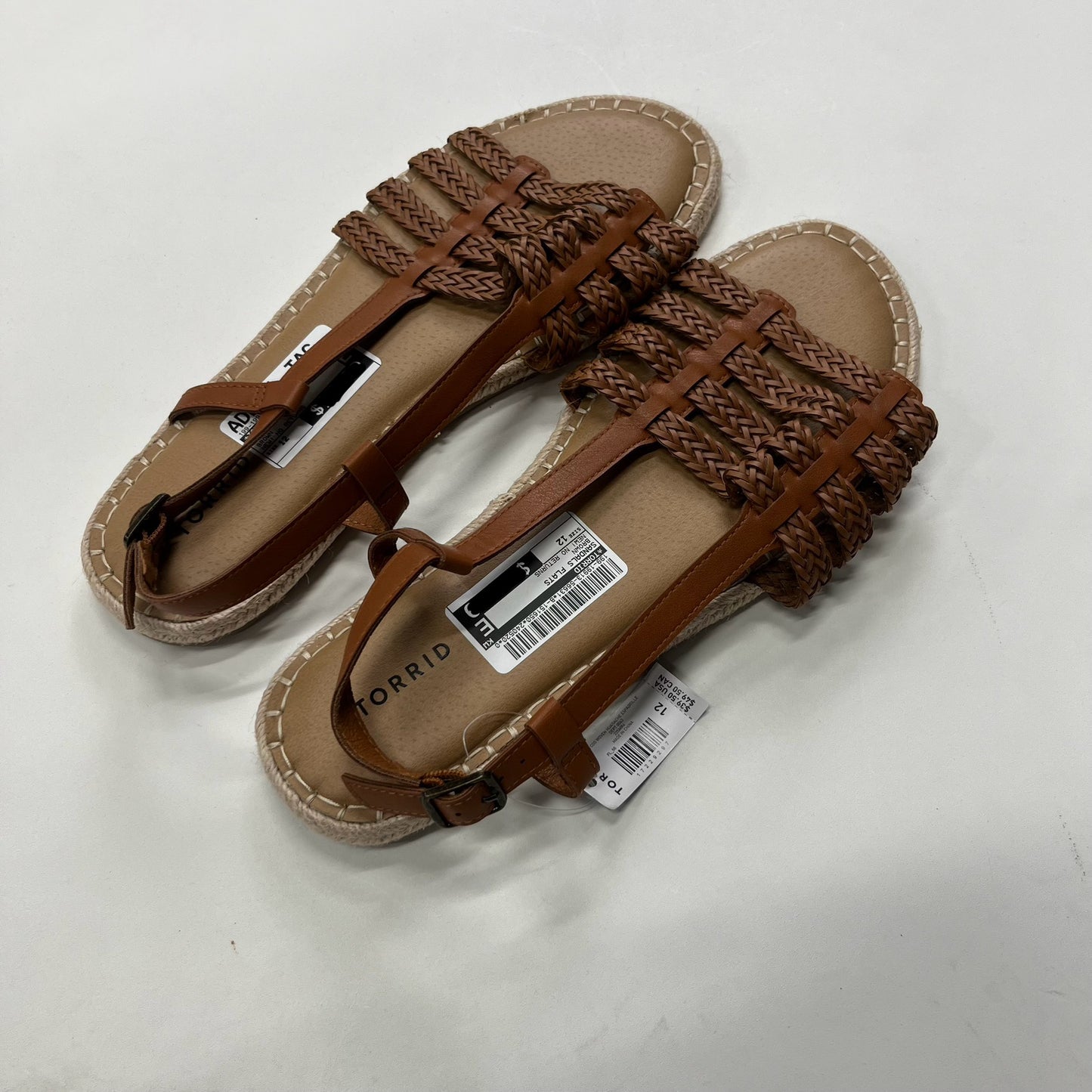 Sandals Flats By Torrid Size: 12