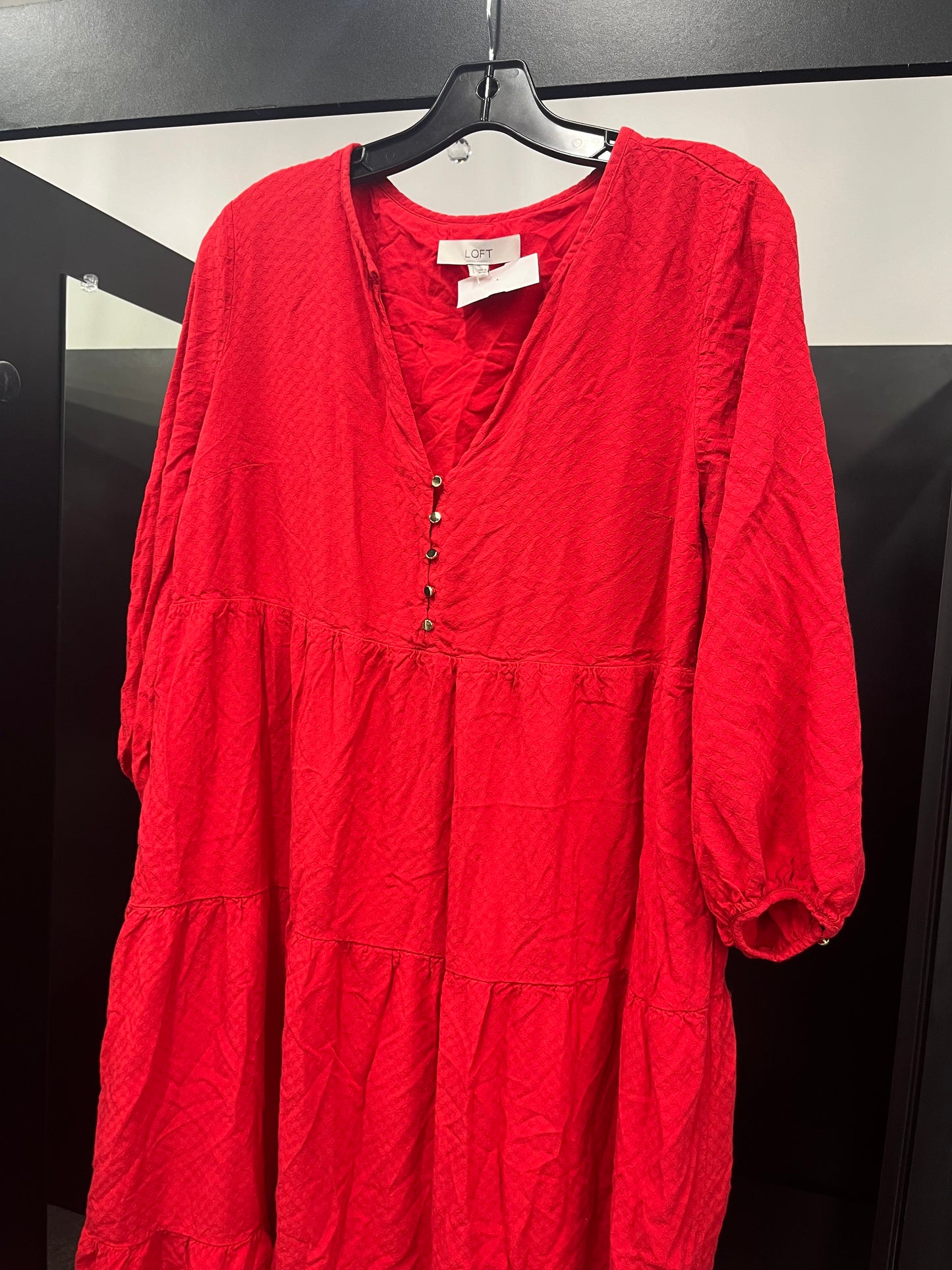 Red Dress Casual Maxi Loft, Size L