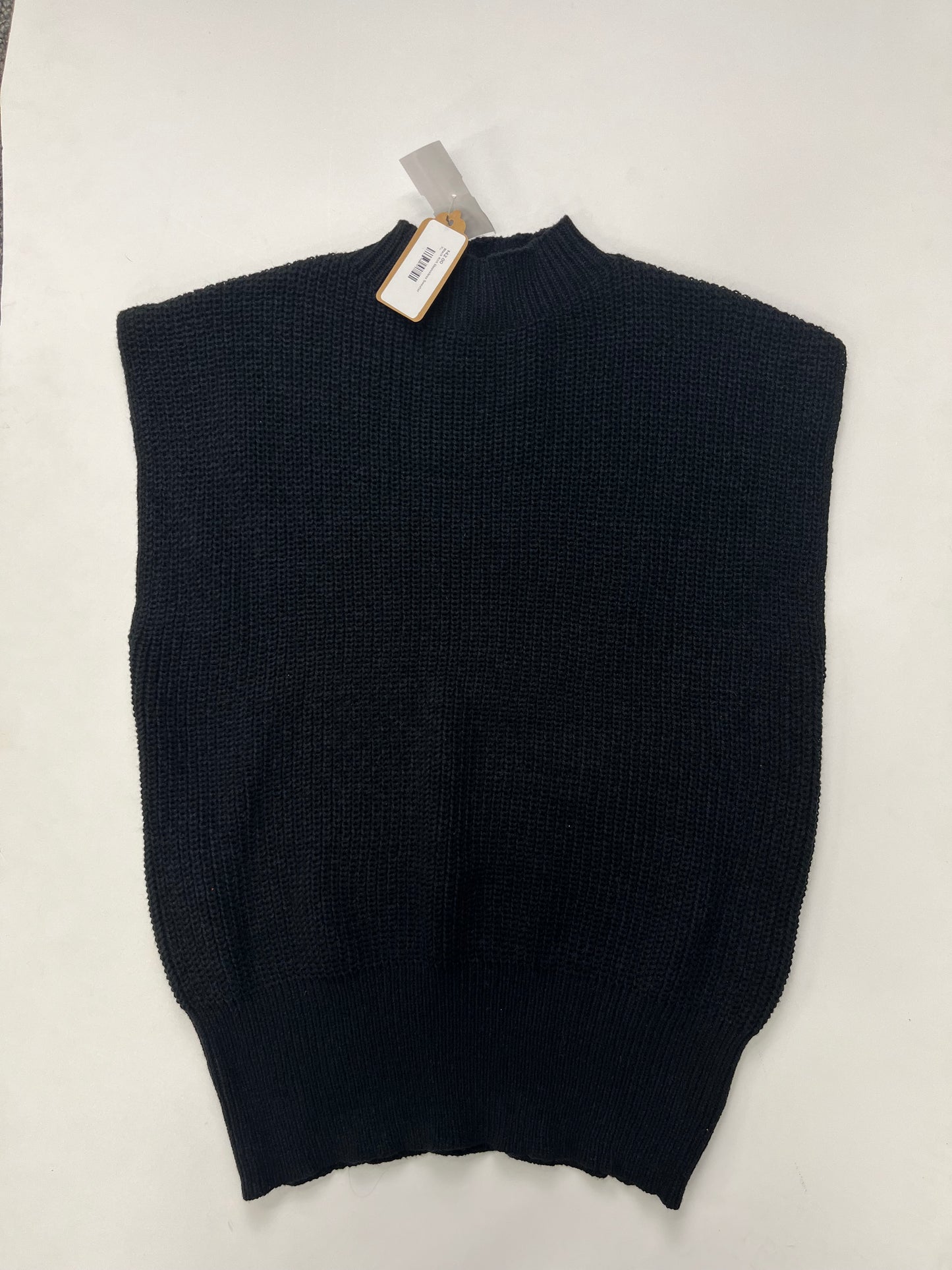 Black Sweater Short Sleeve Cmc, Size Xl