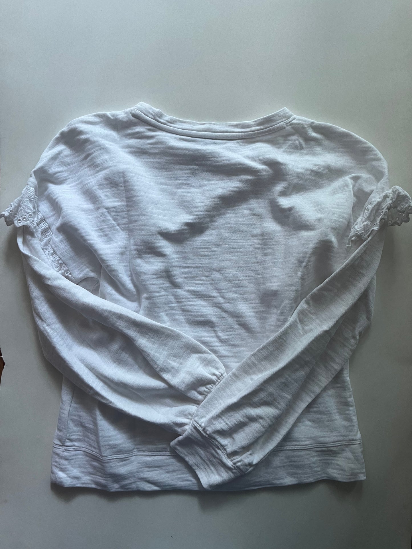 White Sweatshirt Crewneck Crown And Ivy, Size S