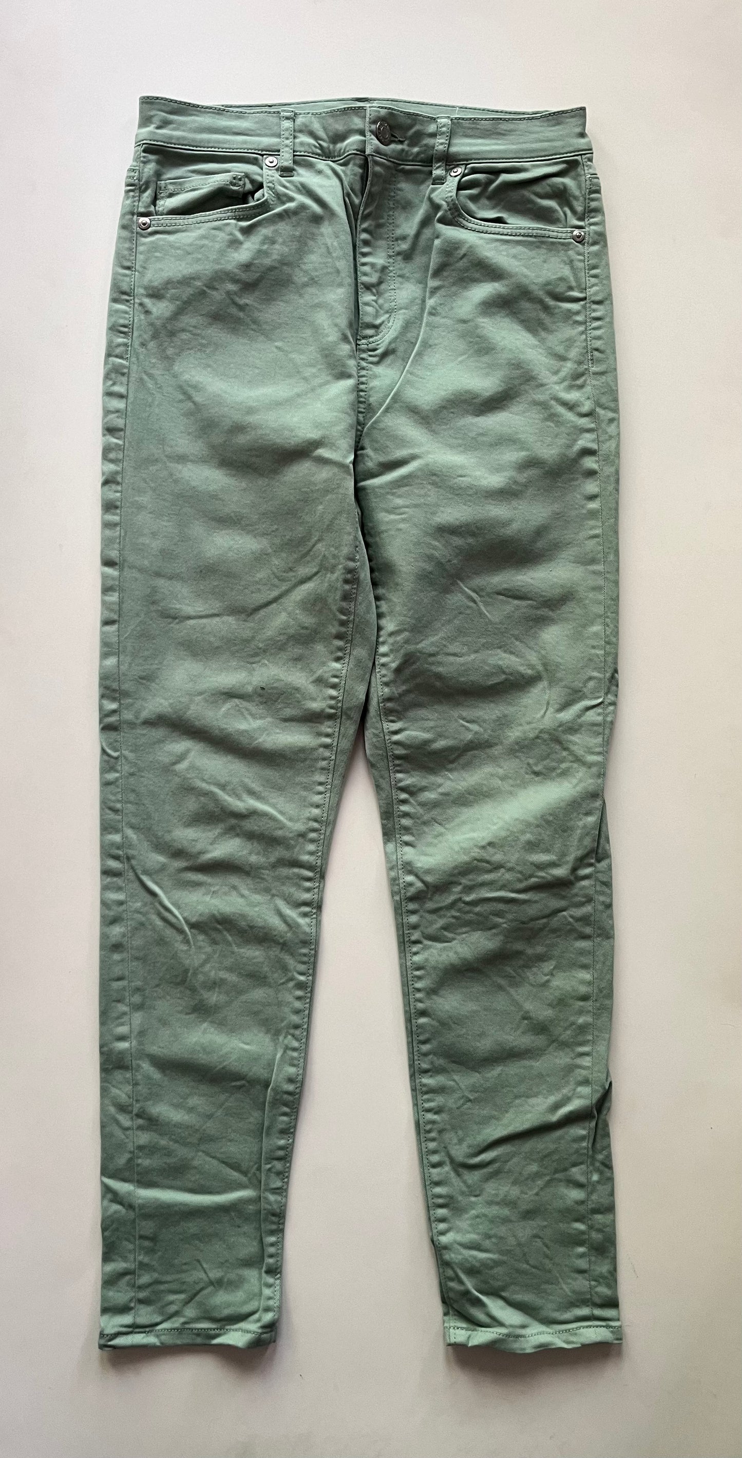 Jeans Straight By Loft In Denim Green, Size: 4