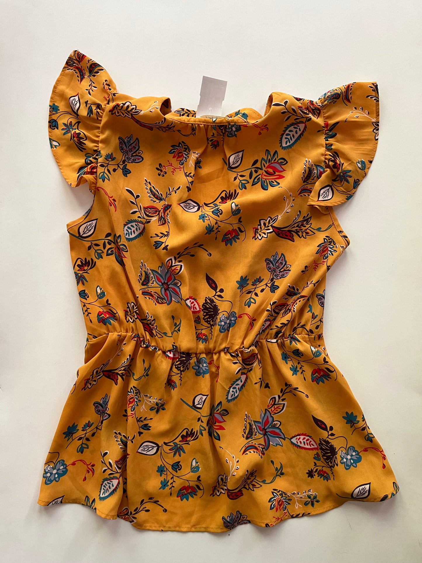 Blouse Sleeveless By Sandy & Sid In Mustard, Size: S