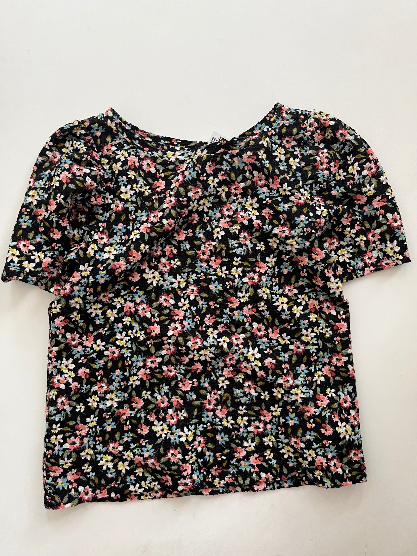 Top Short Sleeve By Loft In Floral, Size: Petite Xs