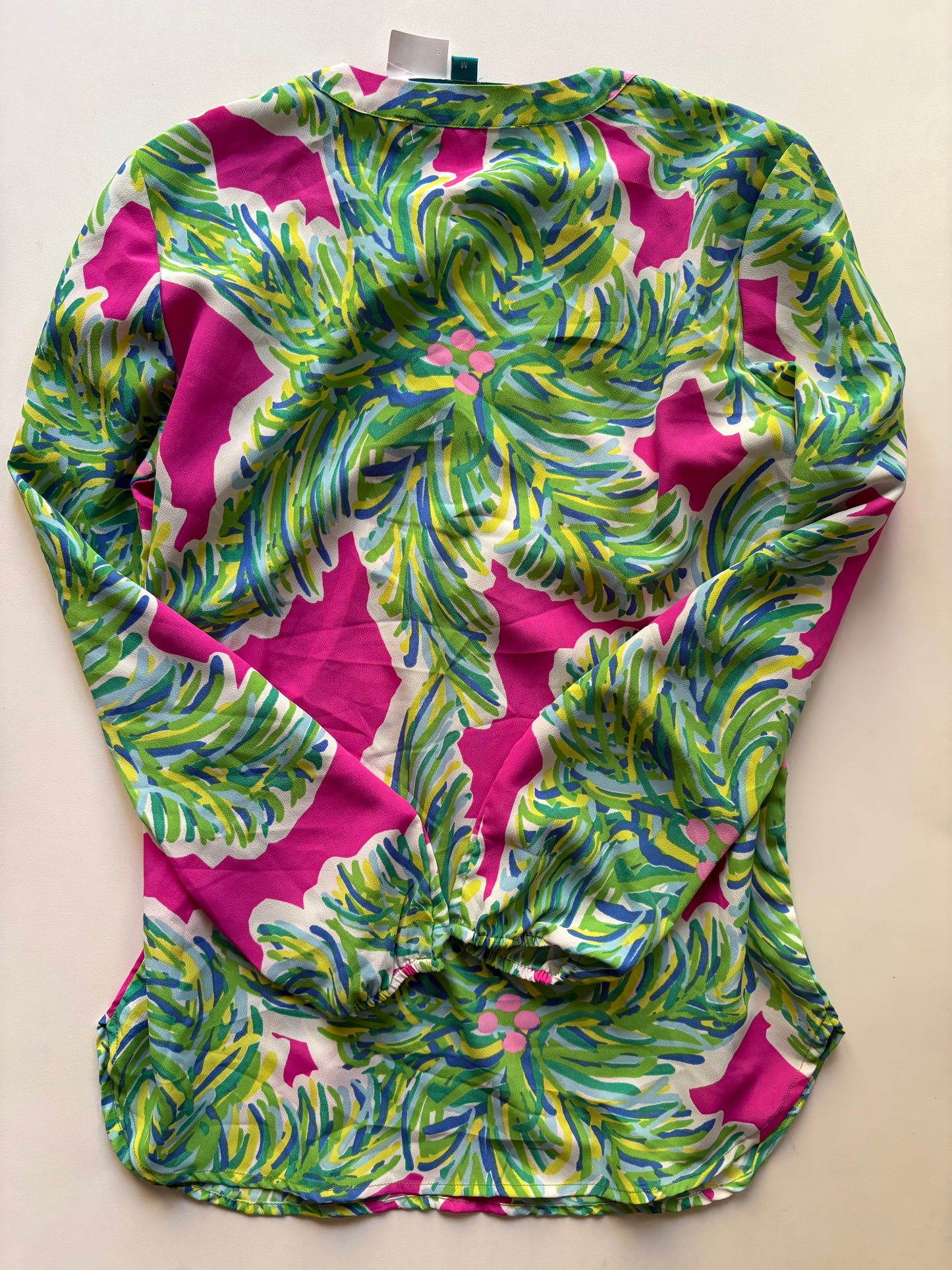 Blouse Long Sleeve By Southern Frock In Multi-colored, Size: M