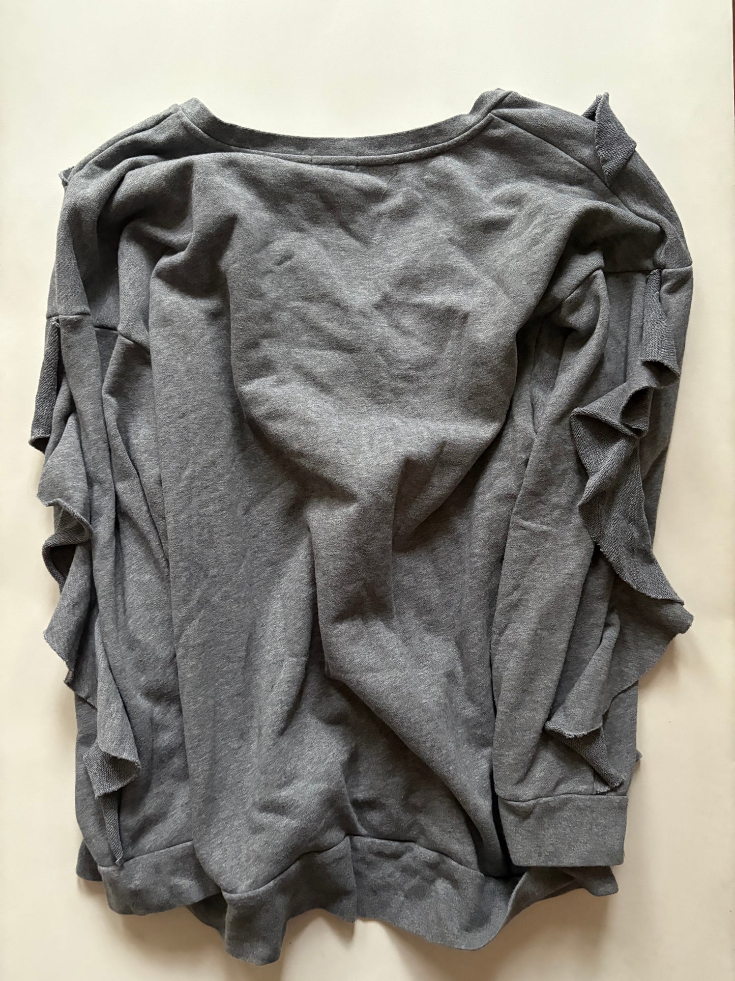 Sweatshirt Crewneck By Chelsea 28 In Grey, Size: L
