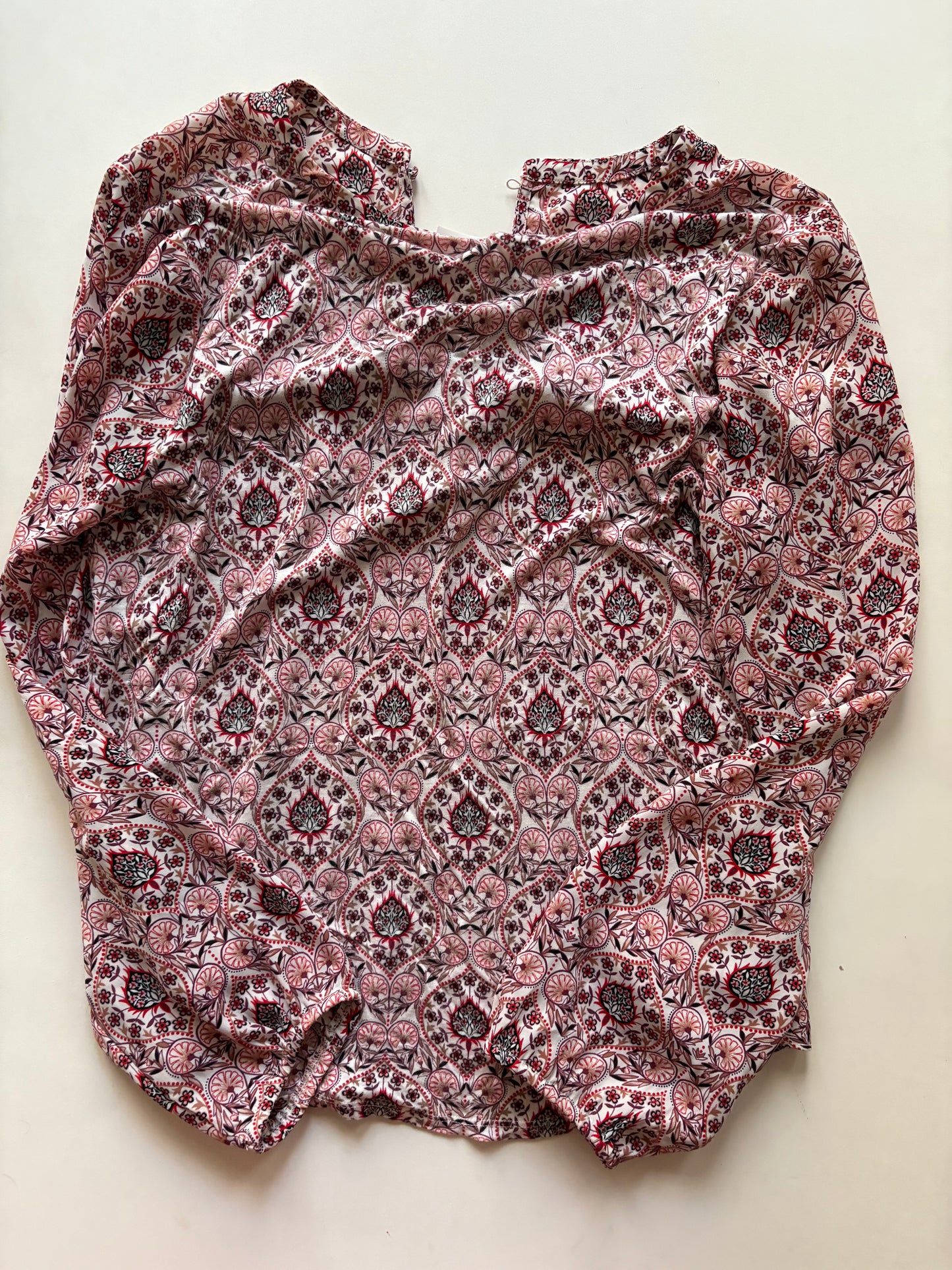 Top 2pc Long Sleeve By Loft In Orange, Size: L