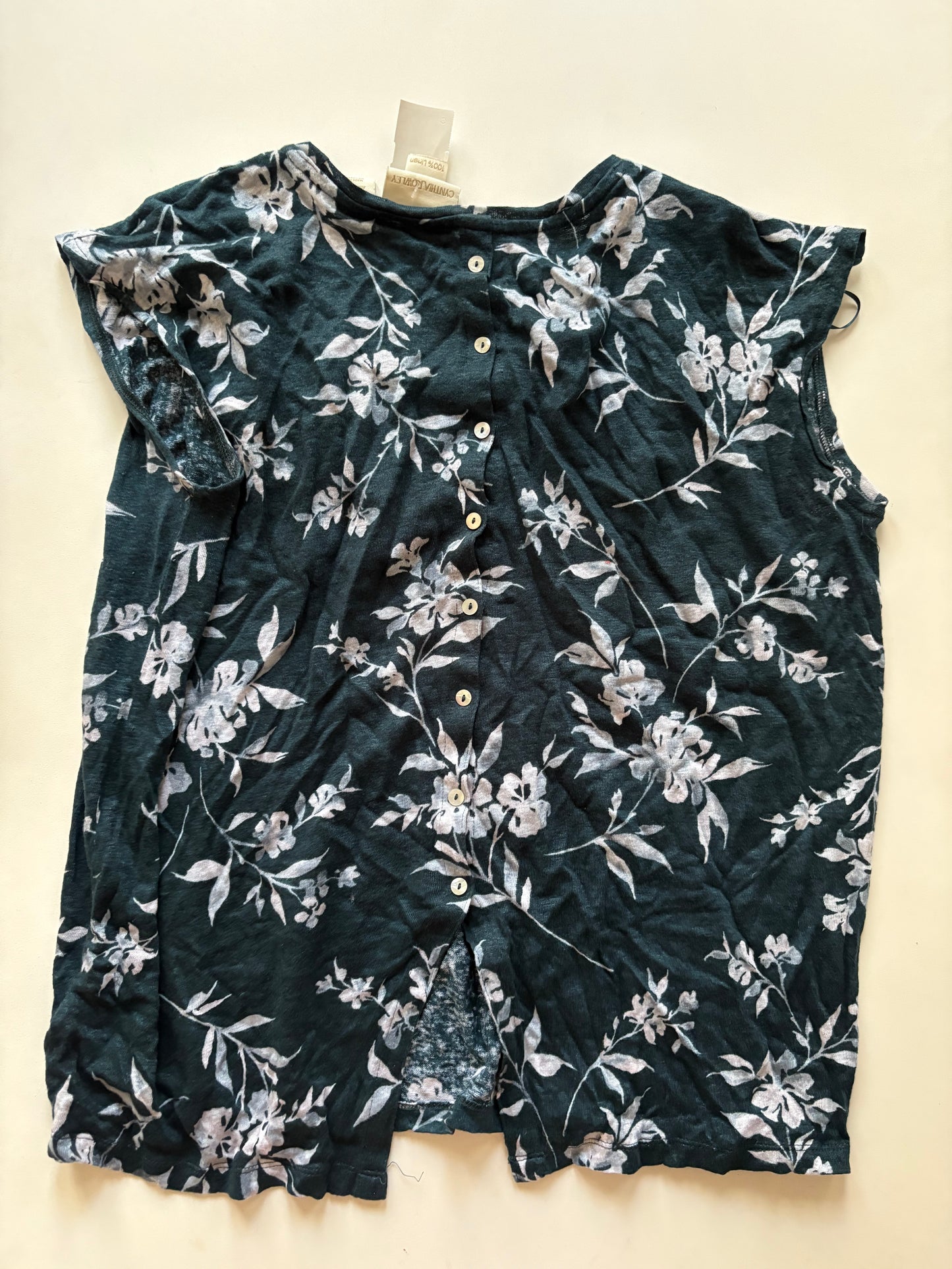 Top Sleeveless By Cynthia Rowley In Floral Print, Size: Xl