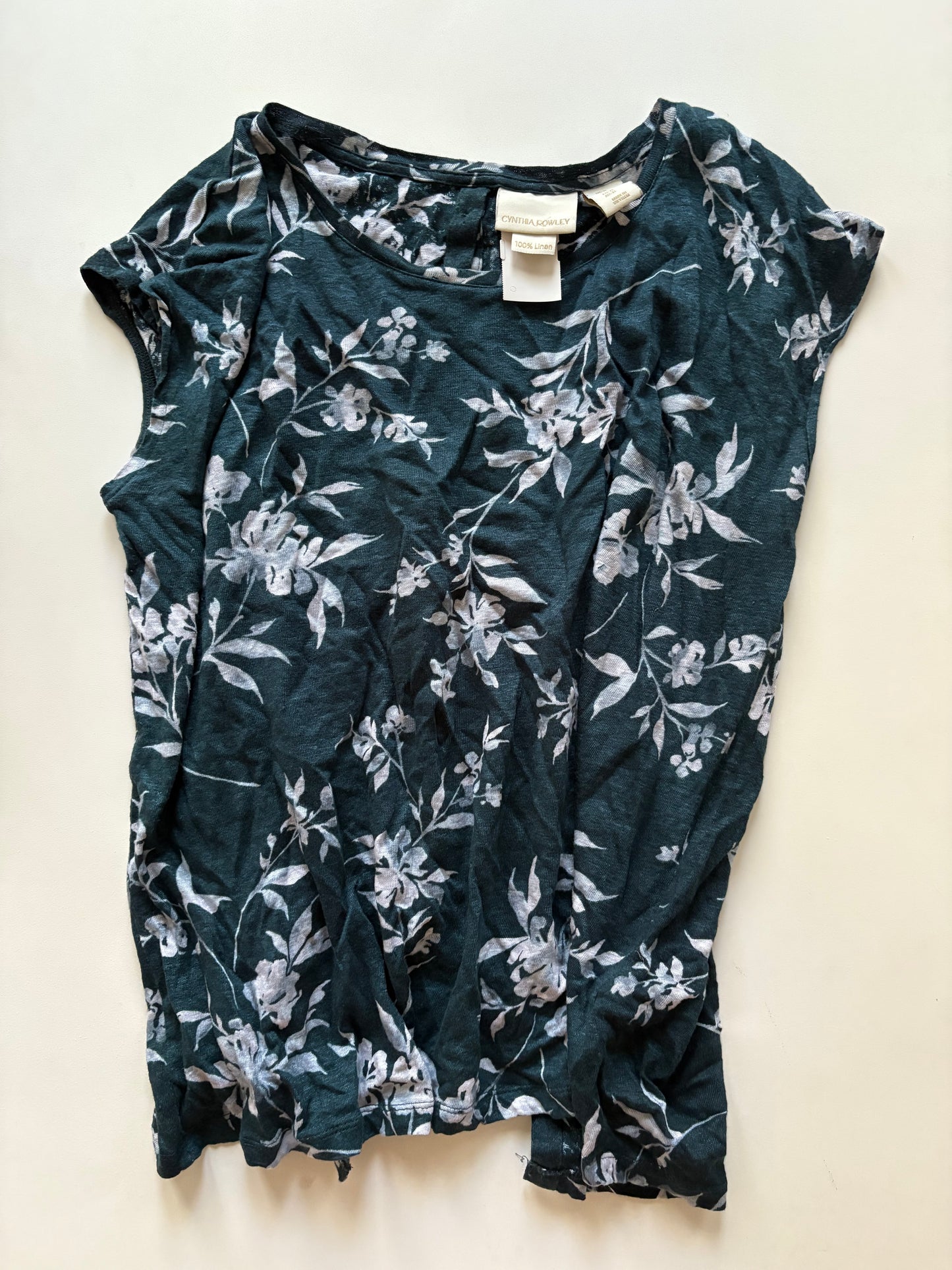 Top Sleeveless By Cynthia Rowley In Floral Print, Size: Xl