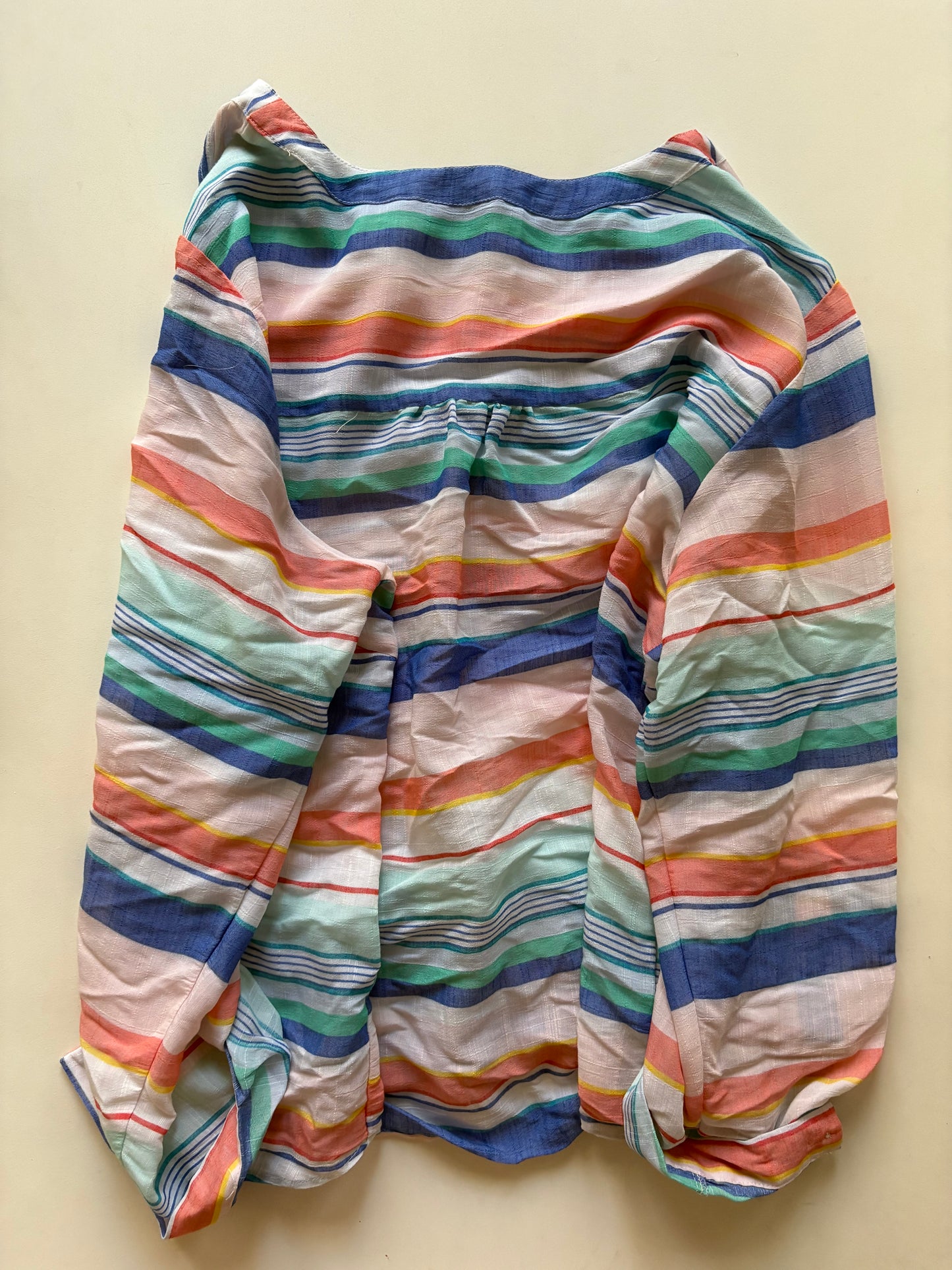 Top Long Sleeve By Zac And Rachel In Striped Pattern, Size: 1x