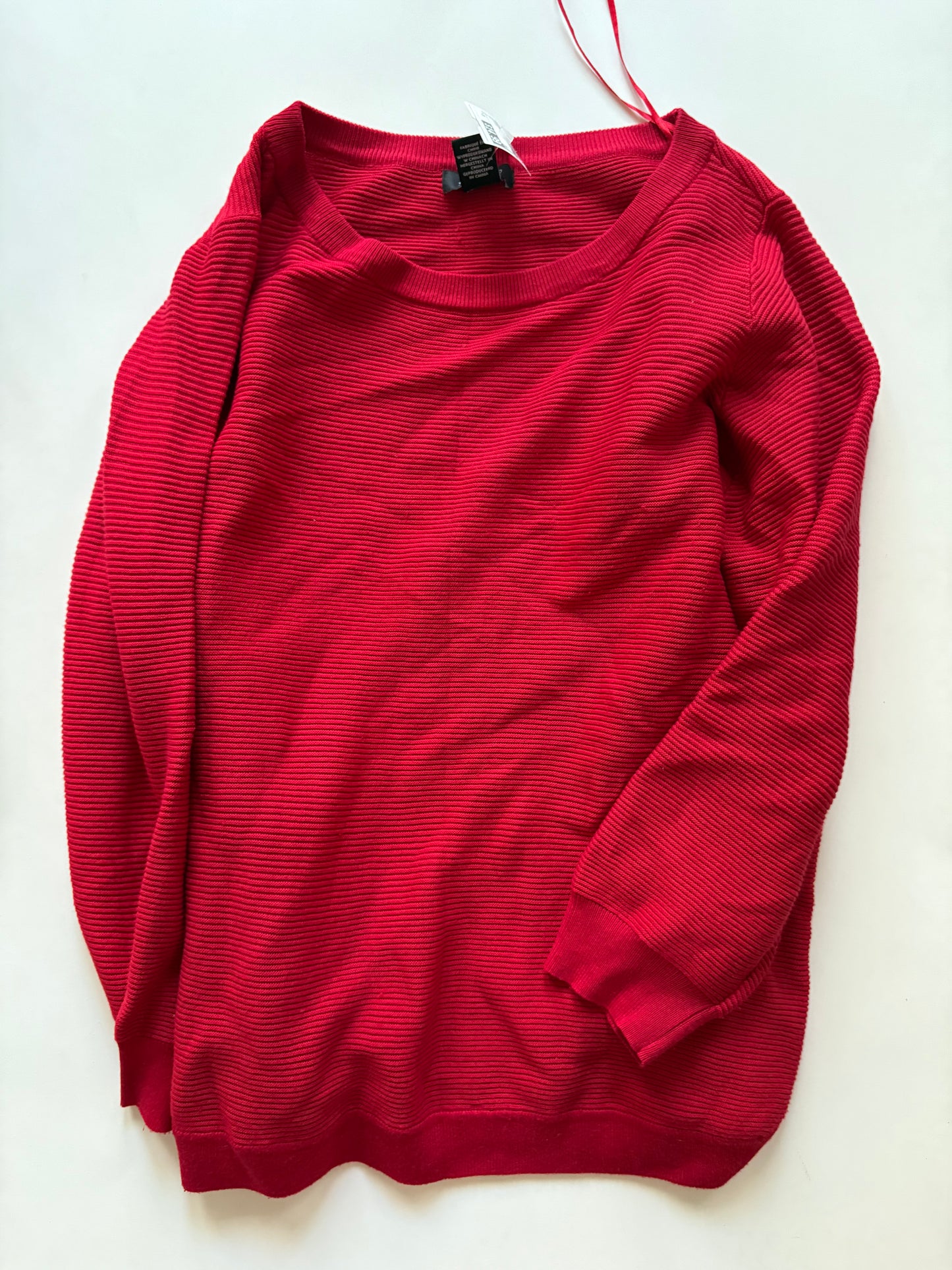 Sweater By Jones And Co In Red, Size: 2x