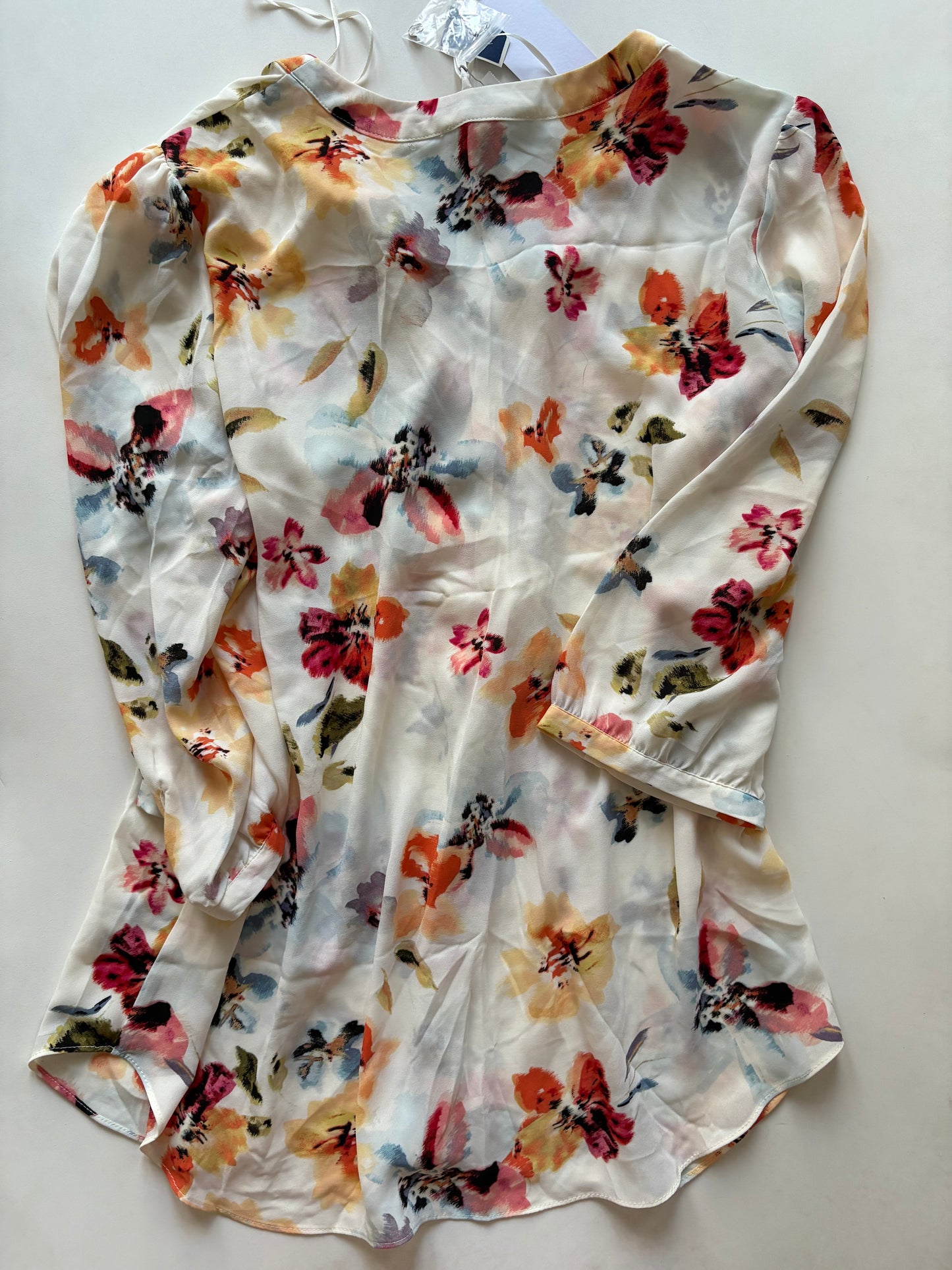 Blouse Long Sleeve By Rose And Olive In Floral Print, Size: 1x