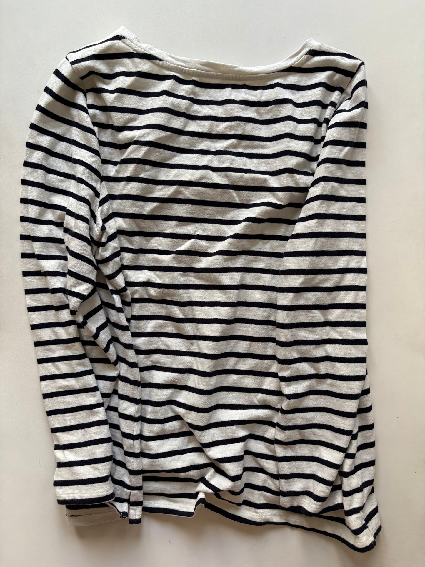 Sweatshirt Crewneck By Talbots In Striped Pattern, Size: 2x