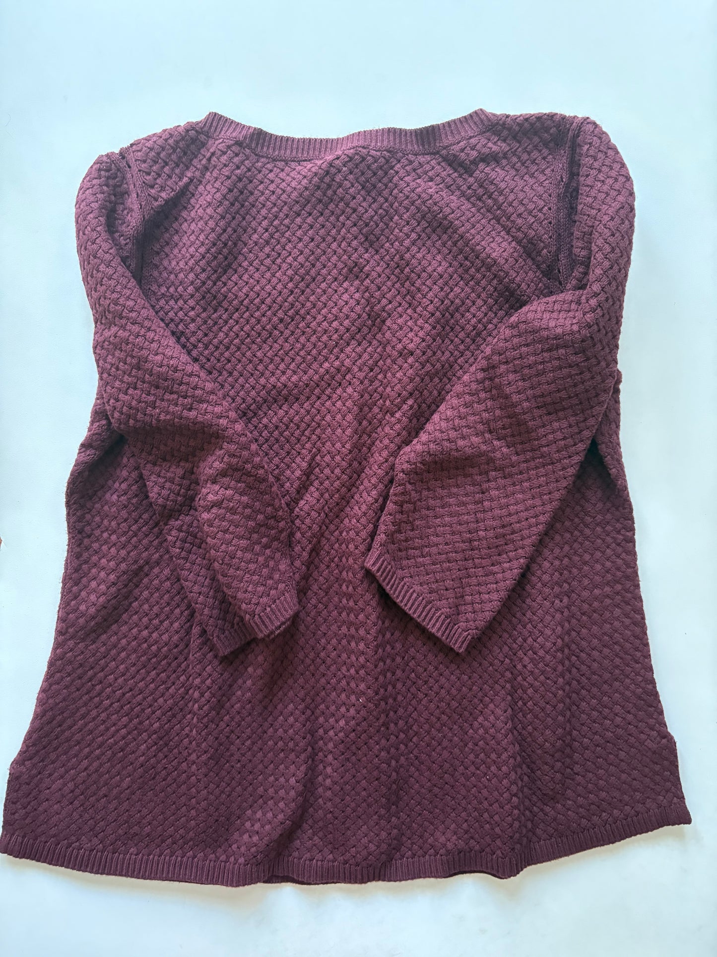 Sweater By Talbots In Maroon, Size: Lp