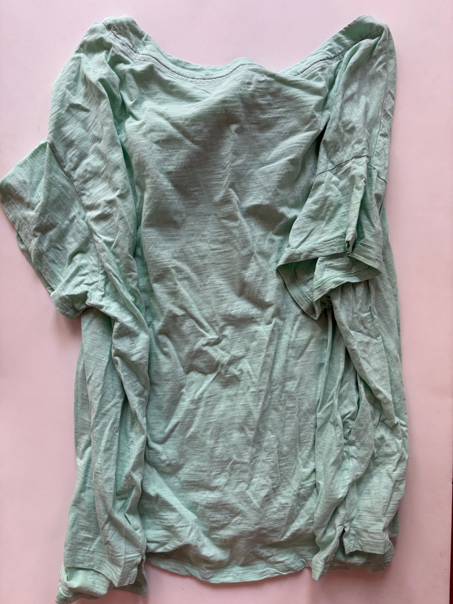 Top Short Sleeve By Kim Rogers In Green, Size: 3x