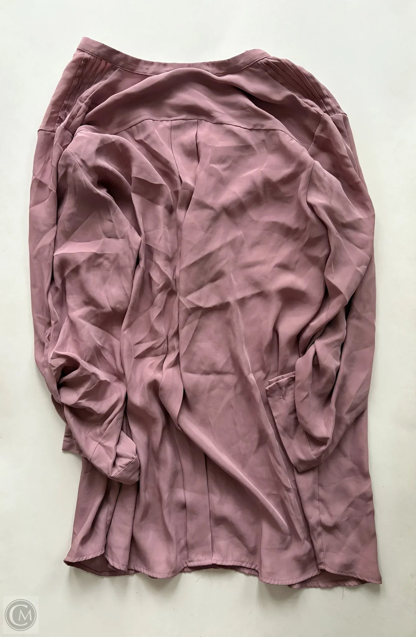 Blouse Long Sleeve By Beverly Drive In Pink, Size: 1x