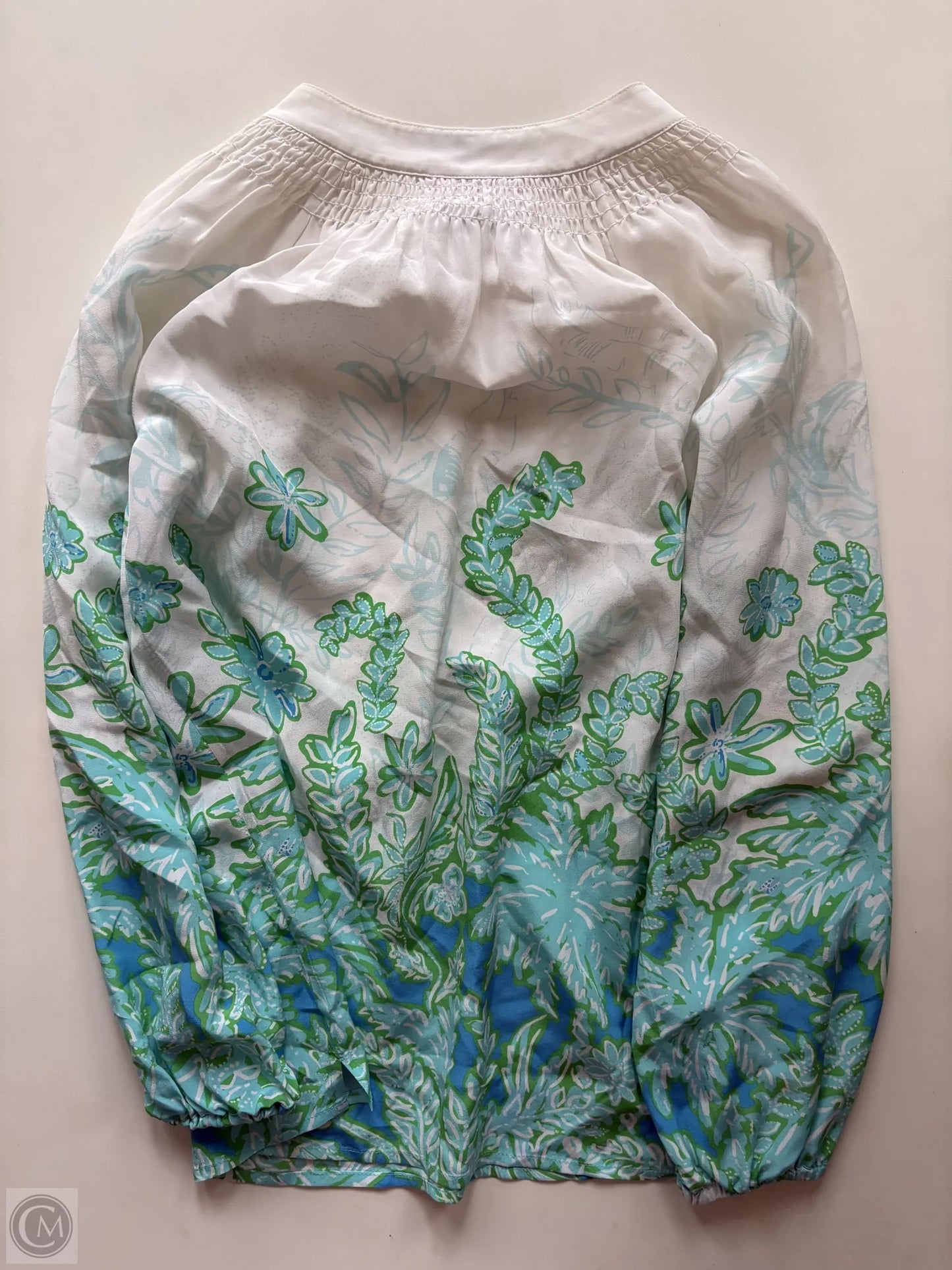 Blouse Long Sleeve By Lilly Pulitzer In Multi-colored, Size: Xs