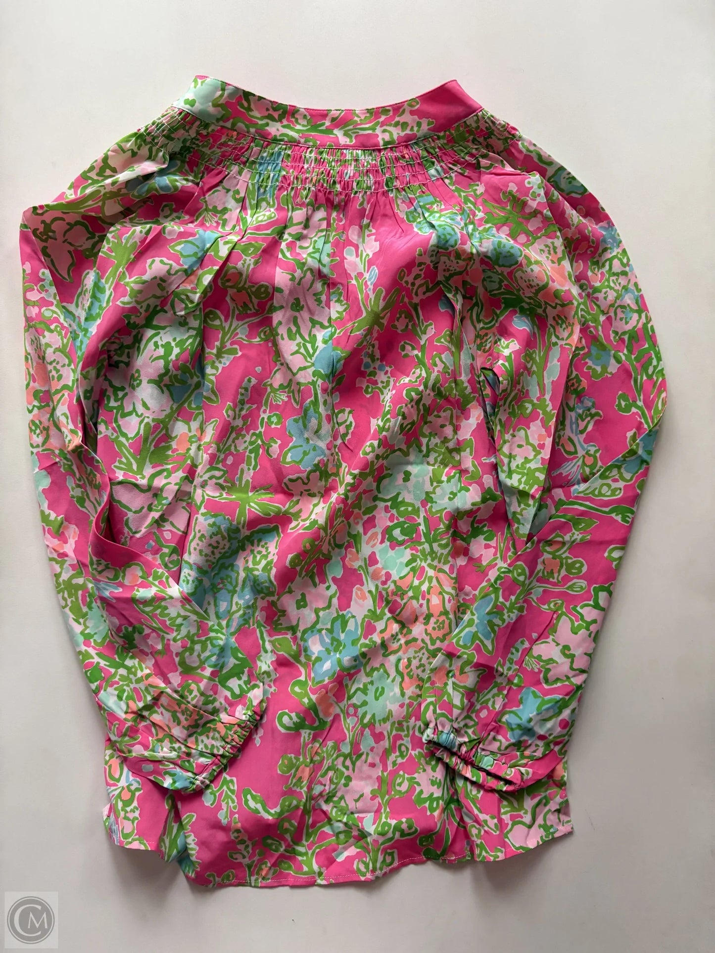 Blouse Long Sleeve By Lilly Pulitzer In Multi-colored, Size: Xs