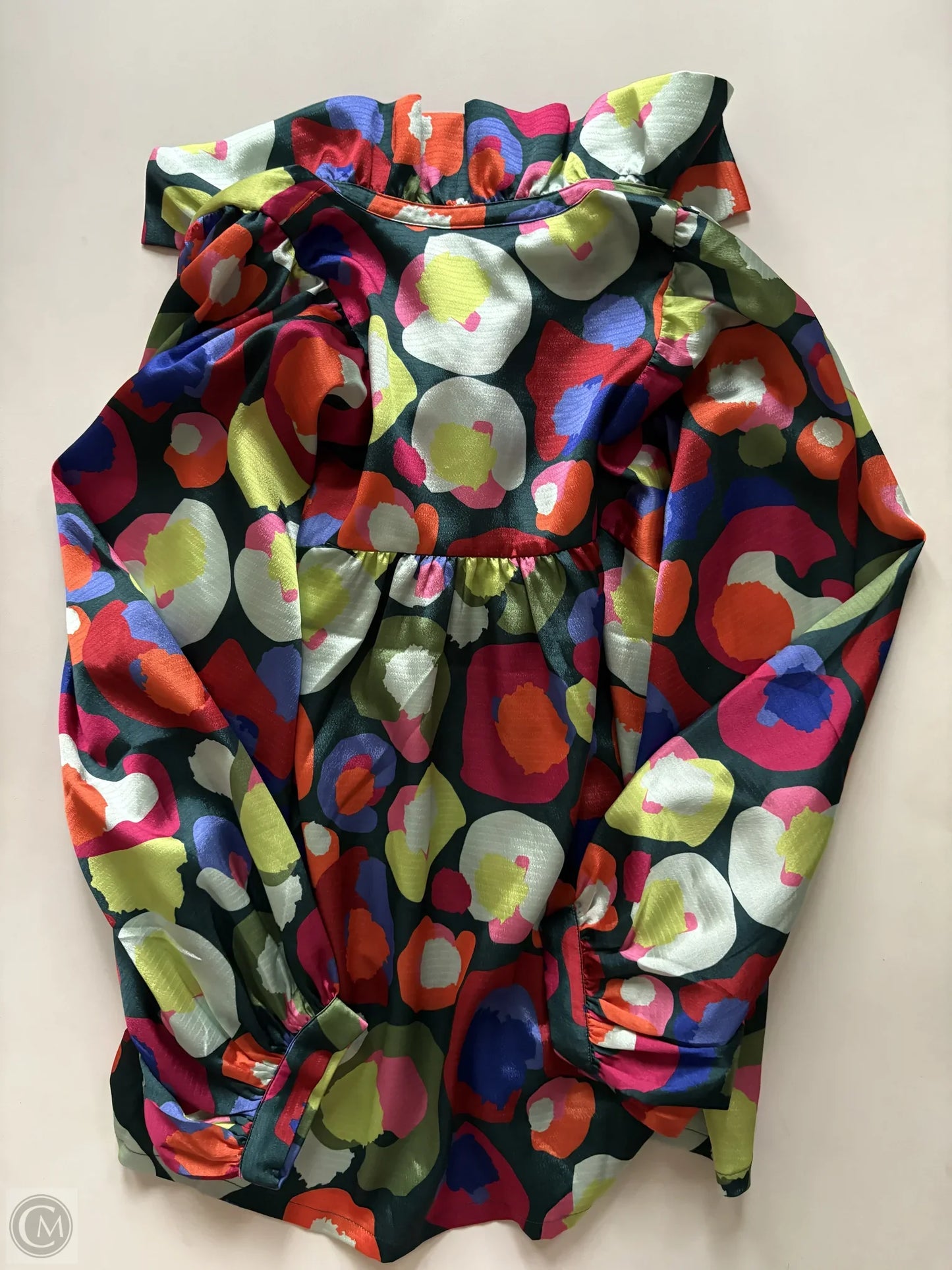 Blouse Long Sleeve By Emily Mccarthy In Multi-colored, Size: Xs
