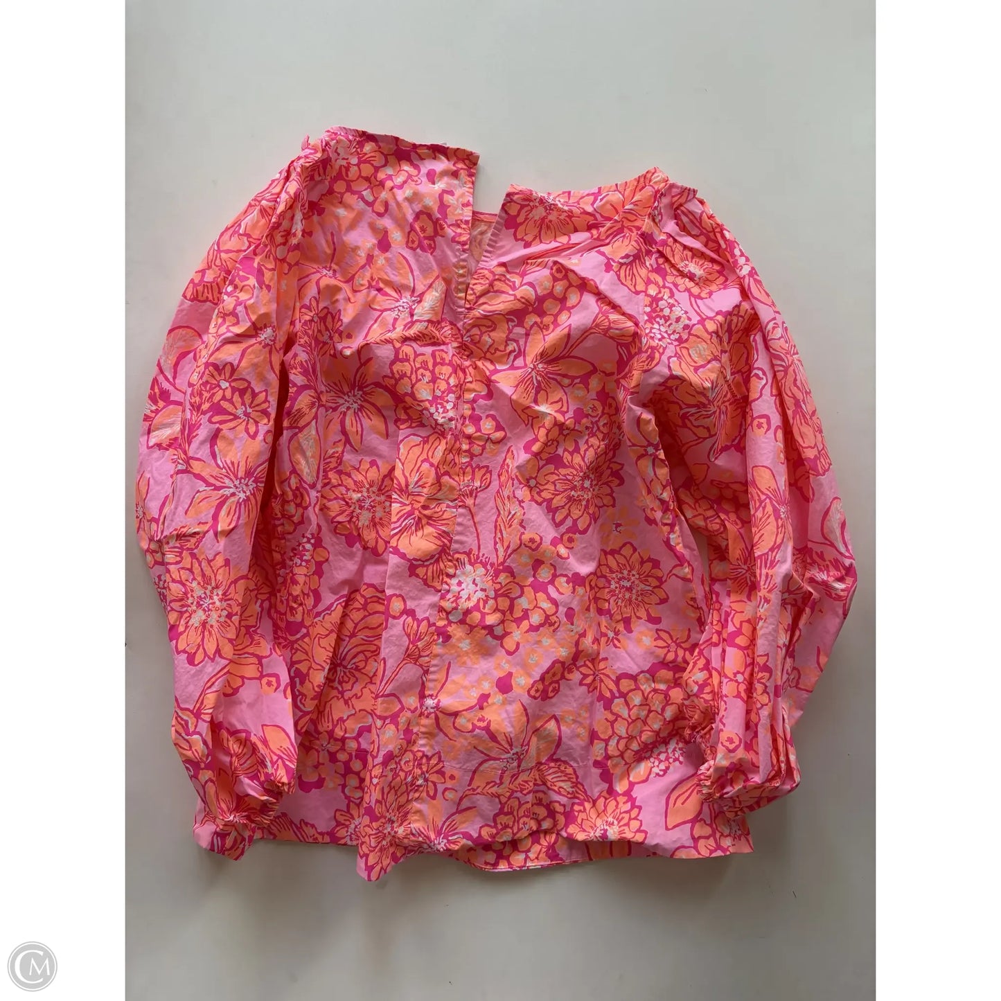 Top Long Sleeve Designer By Lilly Pulitzer In Pink, Size: Xs