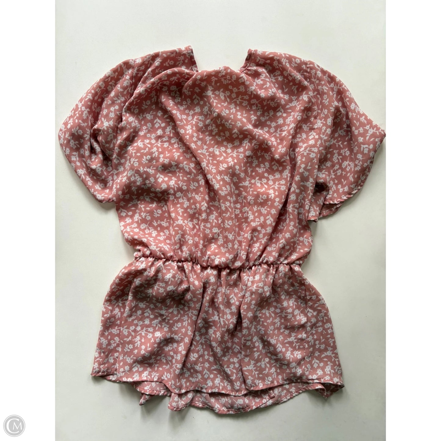 Blouse Short Sleeve By Sienna Sky In Floral Print, Size: L