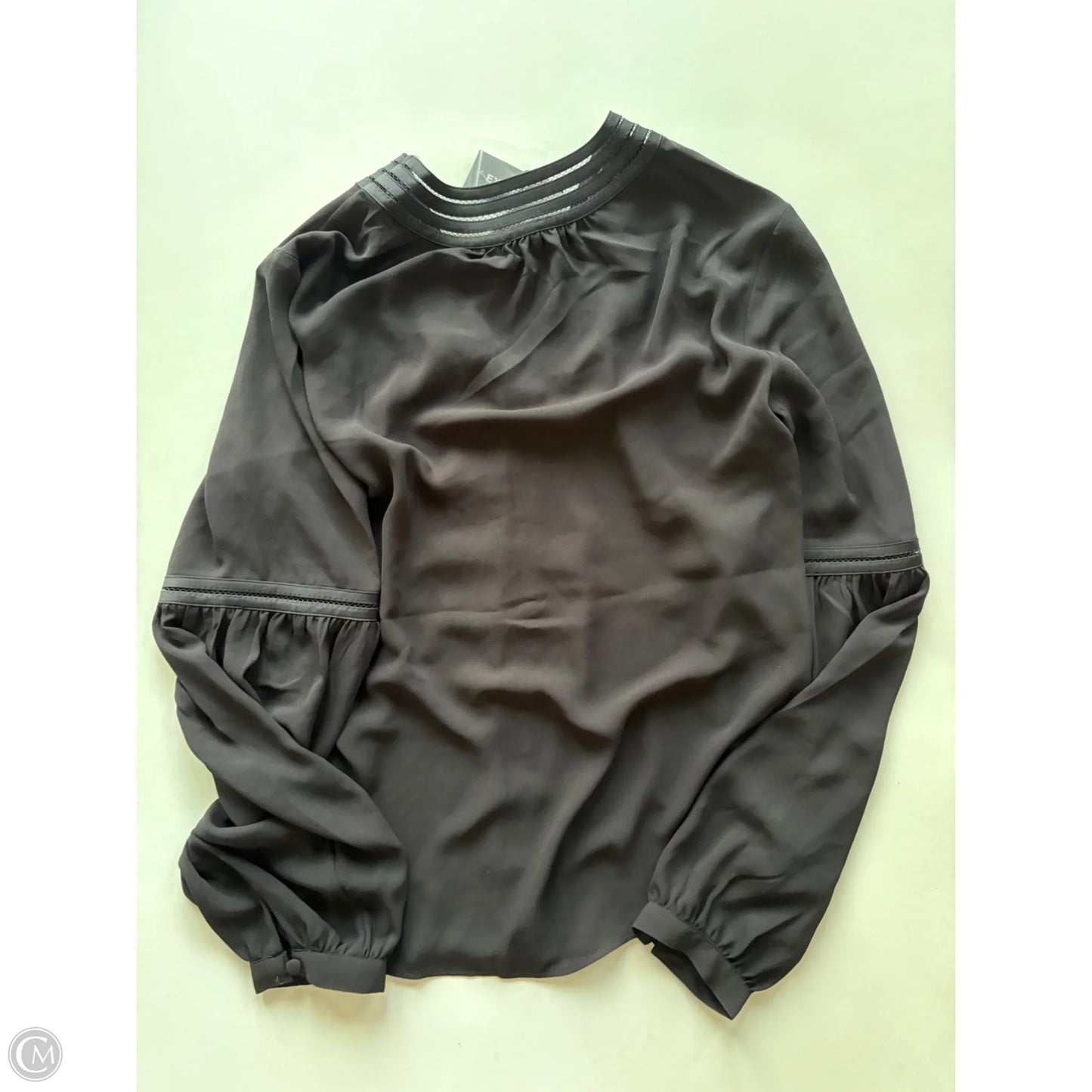 Blouse Long Sleeve By Express In Black, Size: Xs