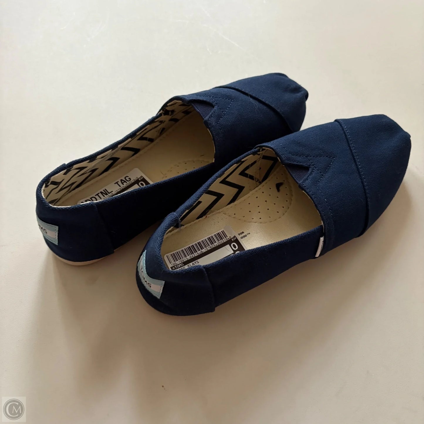 Shoes Flats By Toms In Blue, Size: 8