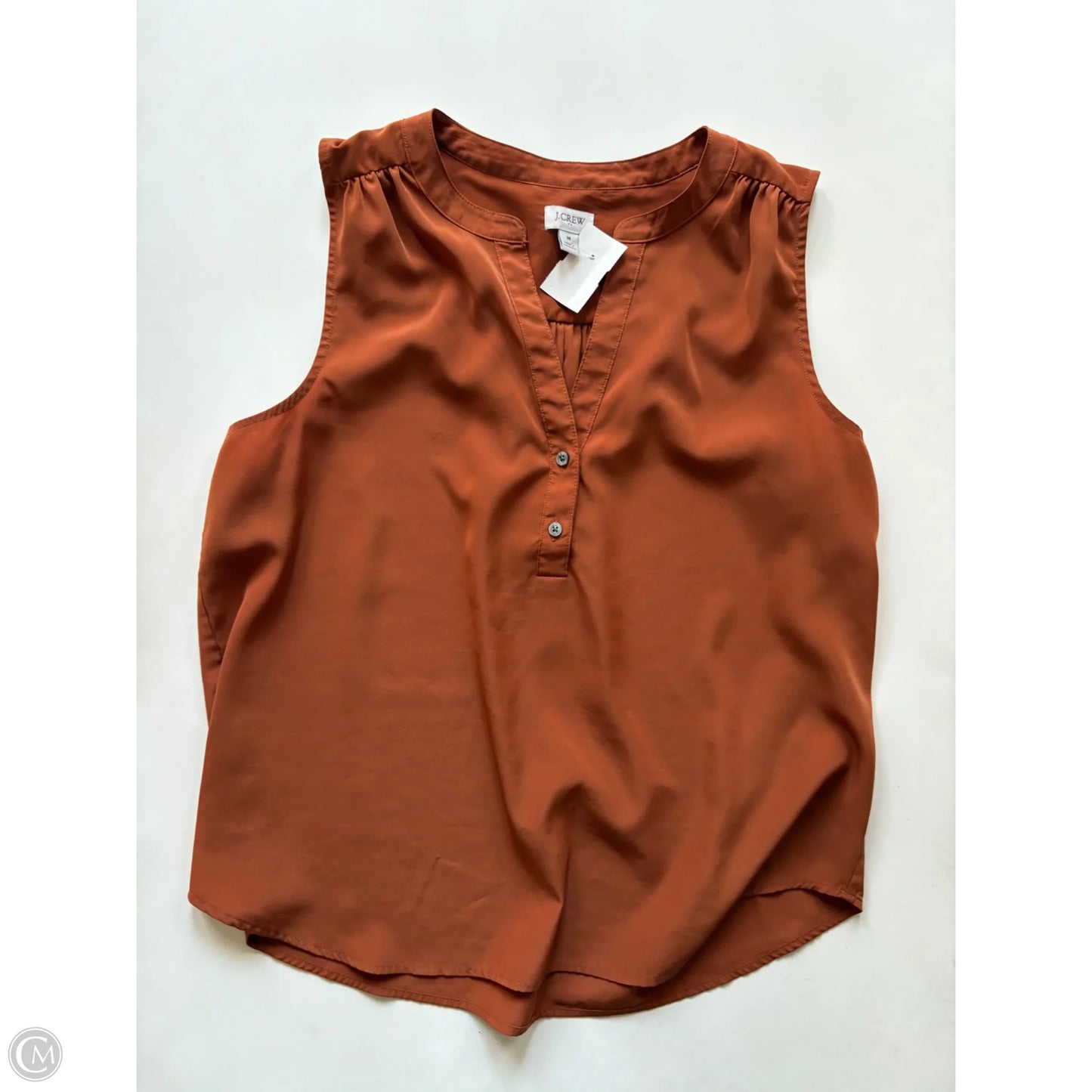 Blouse Sleeveless By J. Crew In Brown, Size: M