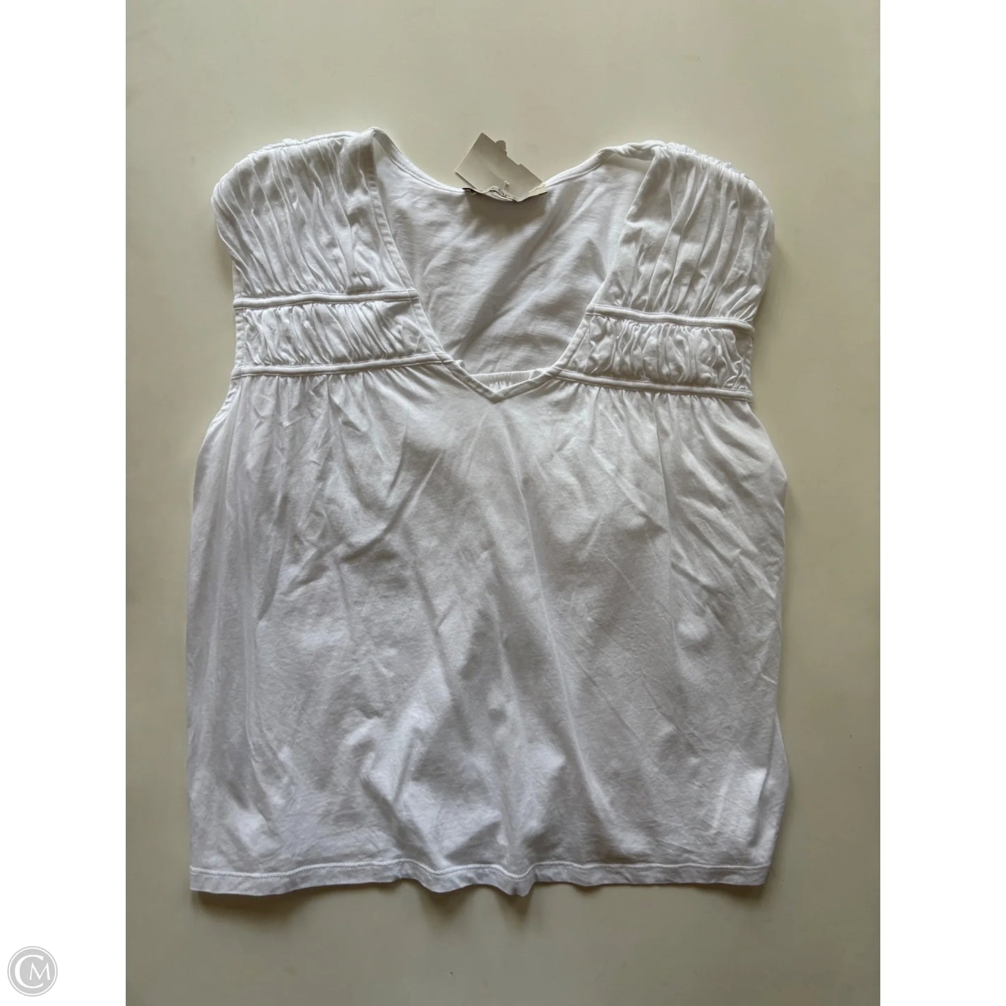 Top Sleeveless By Loft In White, Size: M