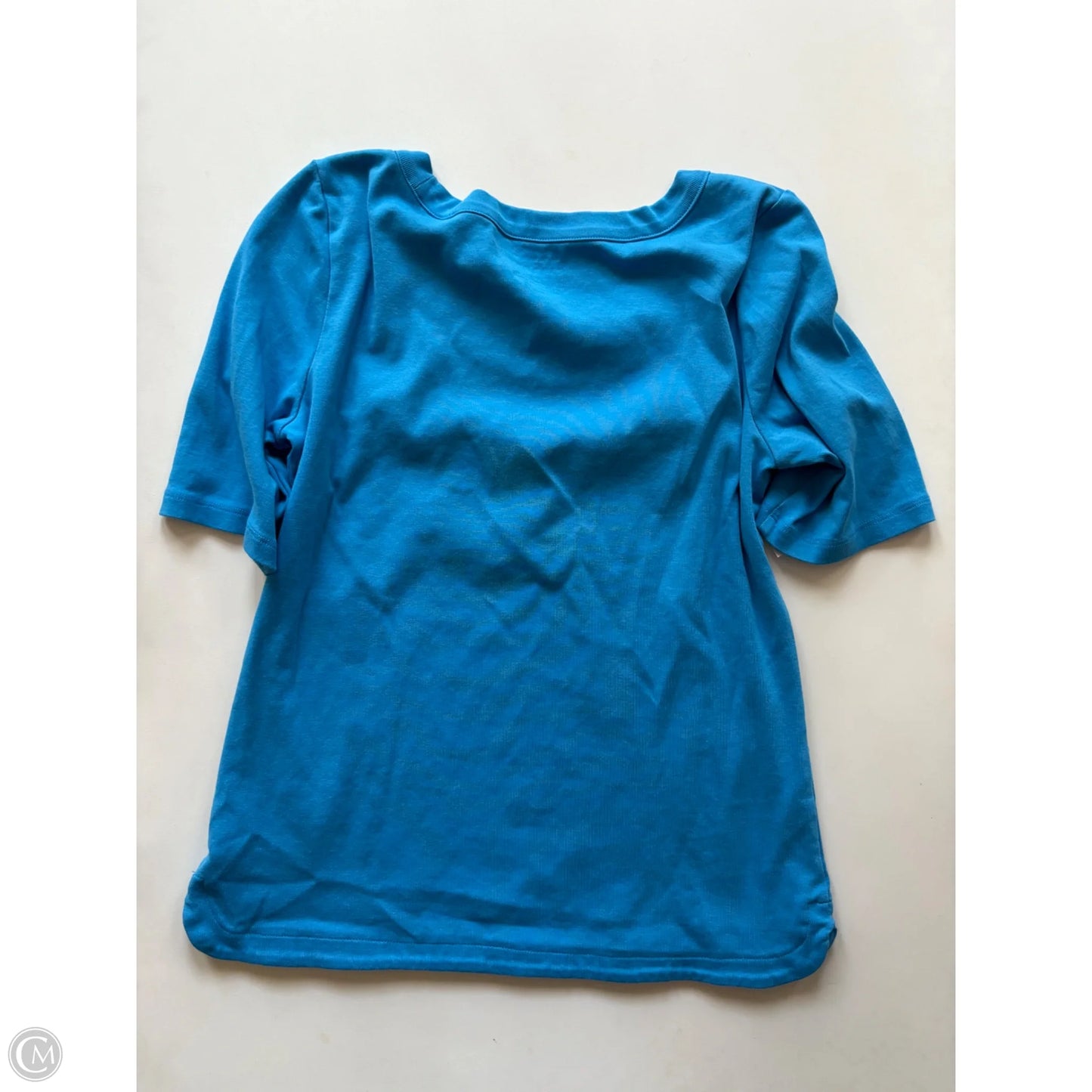 Top Short Sleeve By Talbots In Blue, Size: M