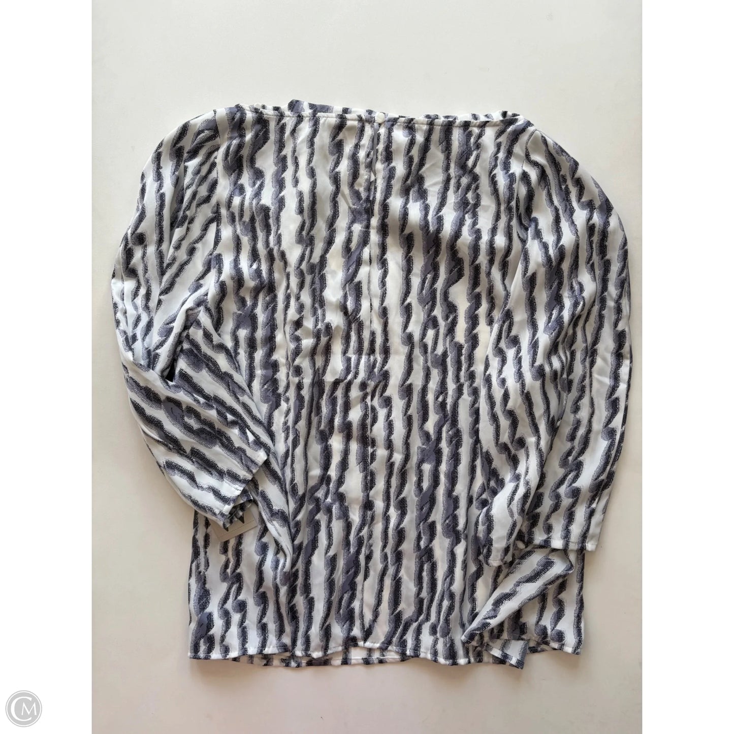 Blouse Long Sleeve By Worthington In Purple, Size: 2x