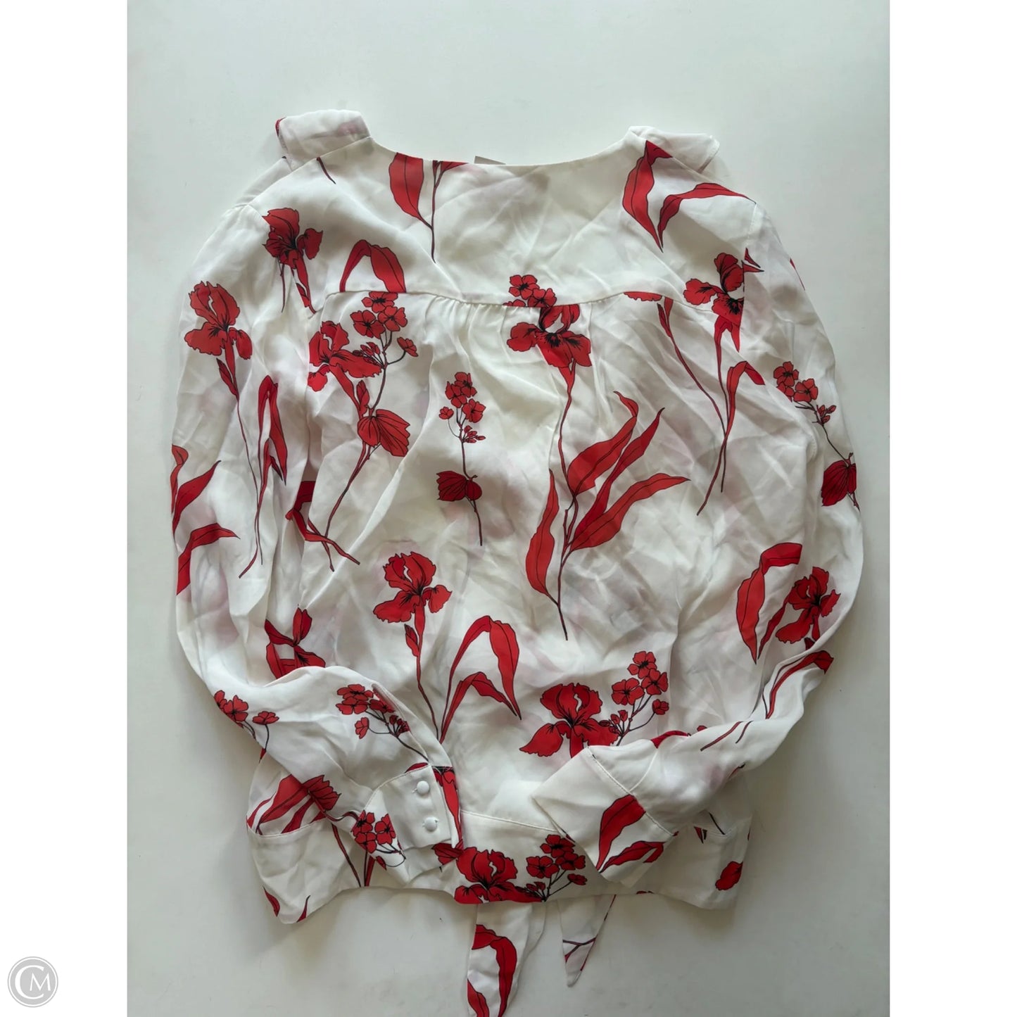 Blouse Long Sleeve By Parker In Floral Print, Size: M