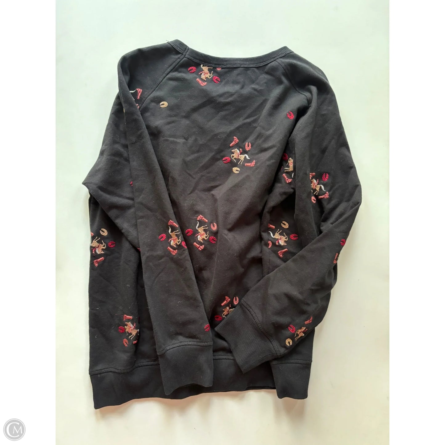 Sweatshirt Crewneck By Como Vintage In Black, Size: L