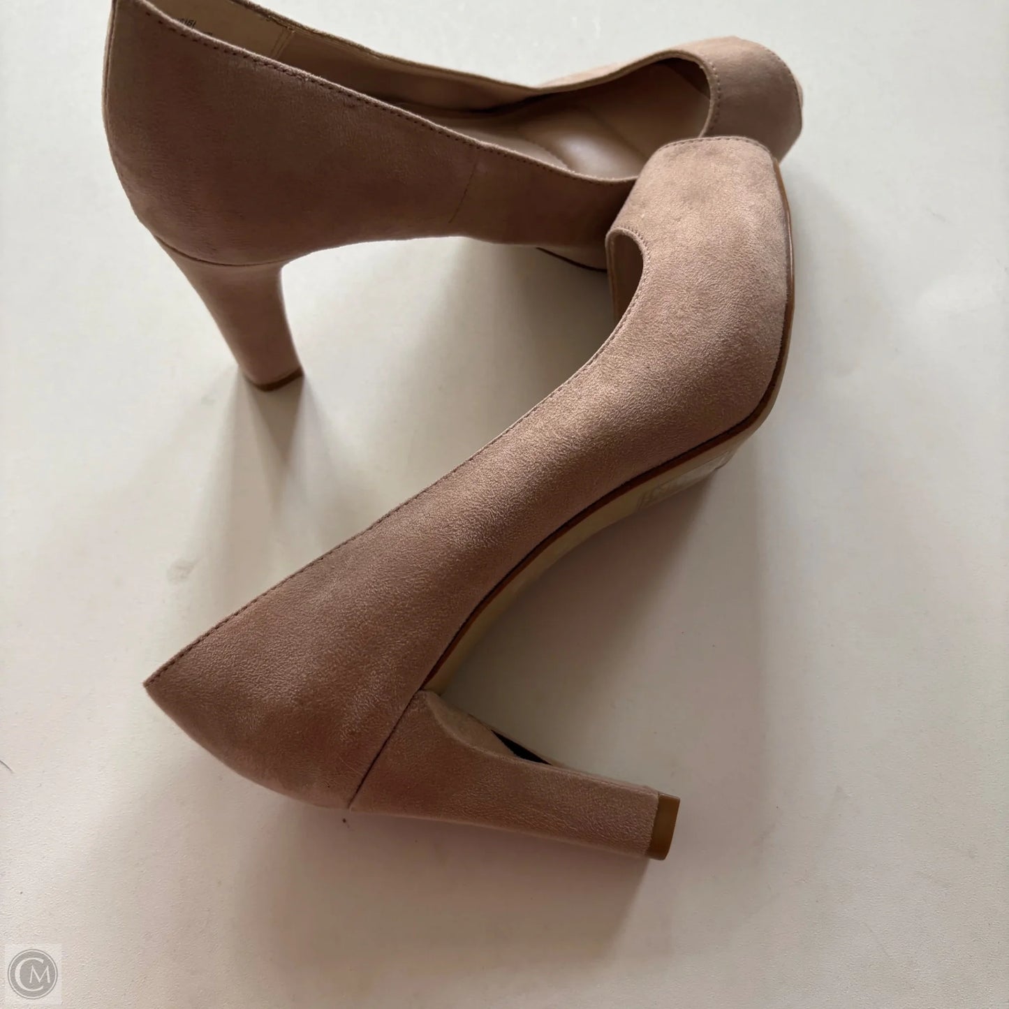 Shoes Heels Block By Kelly And Katie In Beige, Size: 6