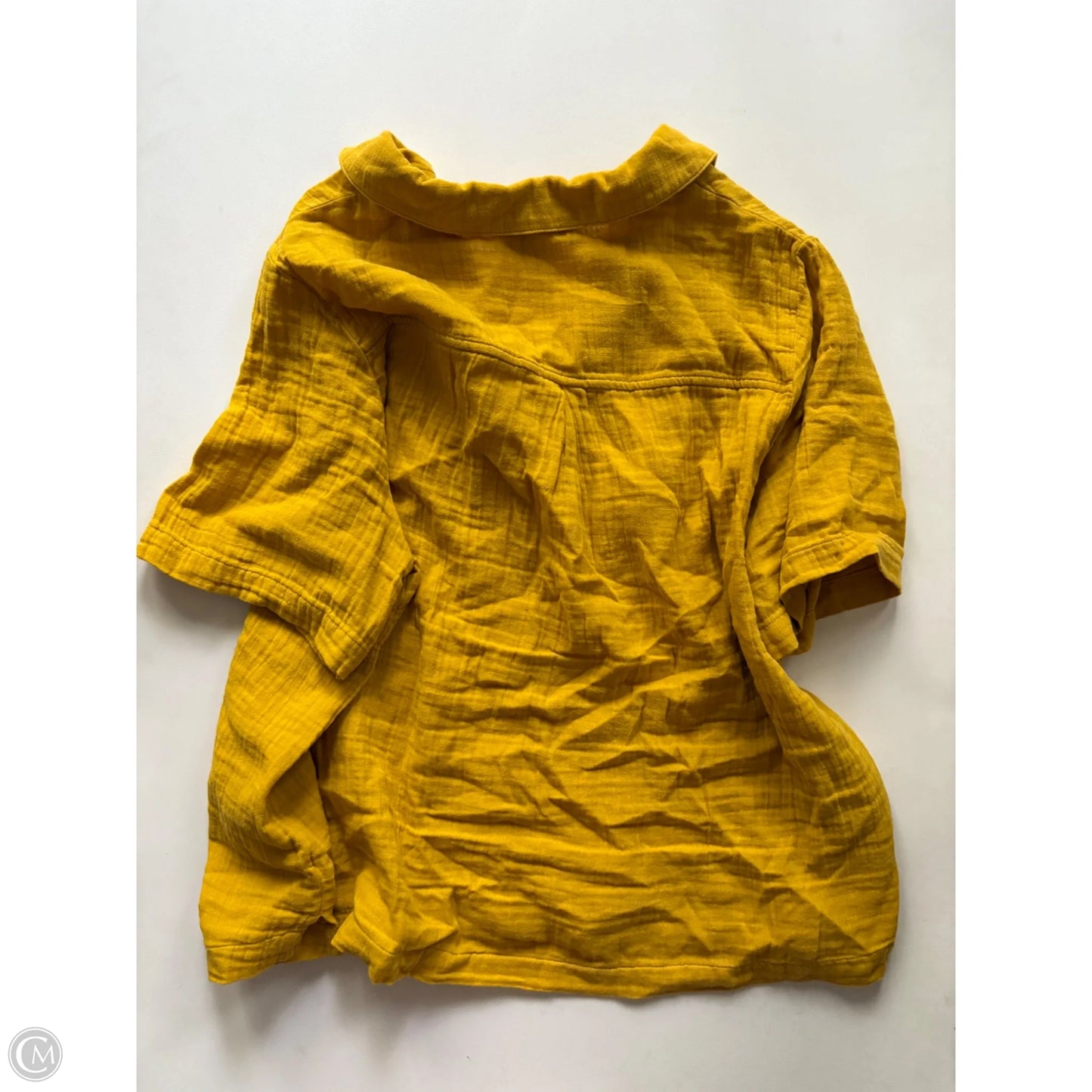 Top Short Sleeve By Old Navy In Yellow, Size: L