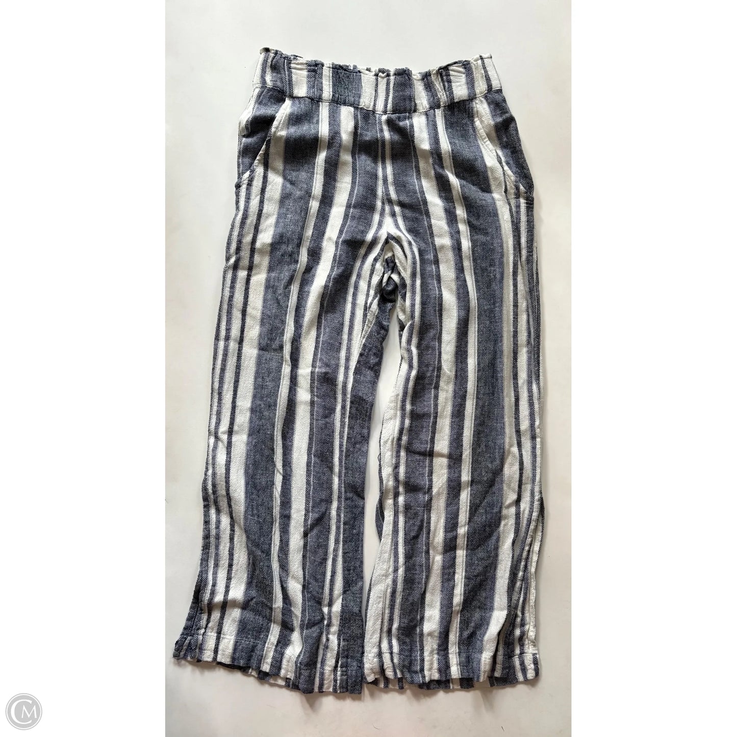 Pants Linen By Indigo Rein In Striped Pattern, Size: 8