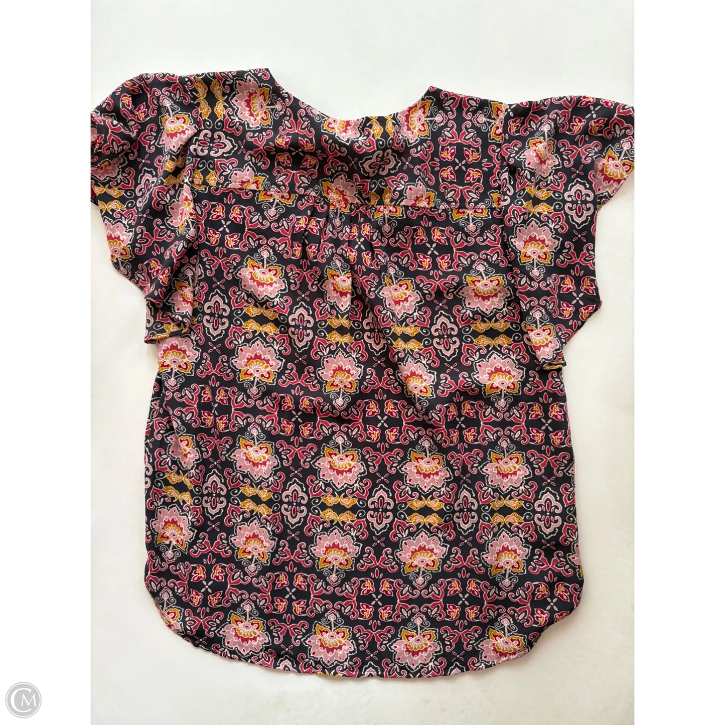 Blouse Short Sleeve By Loft In Floral Print, Size: S