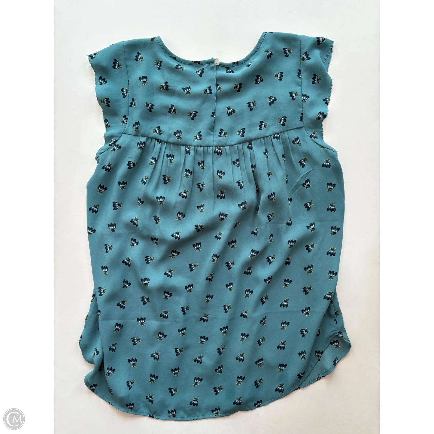 Blouse Short Sleeve By Loft In Floral Print, Size: S