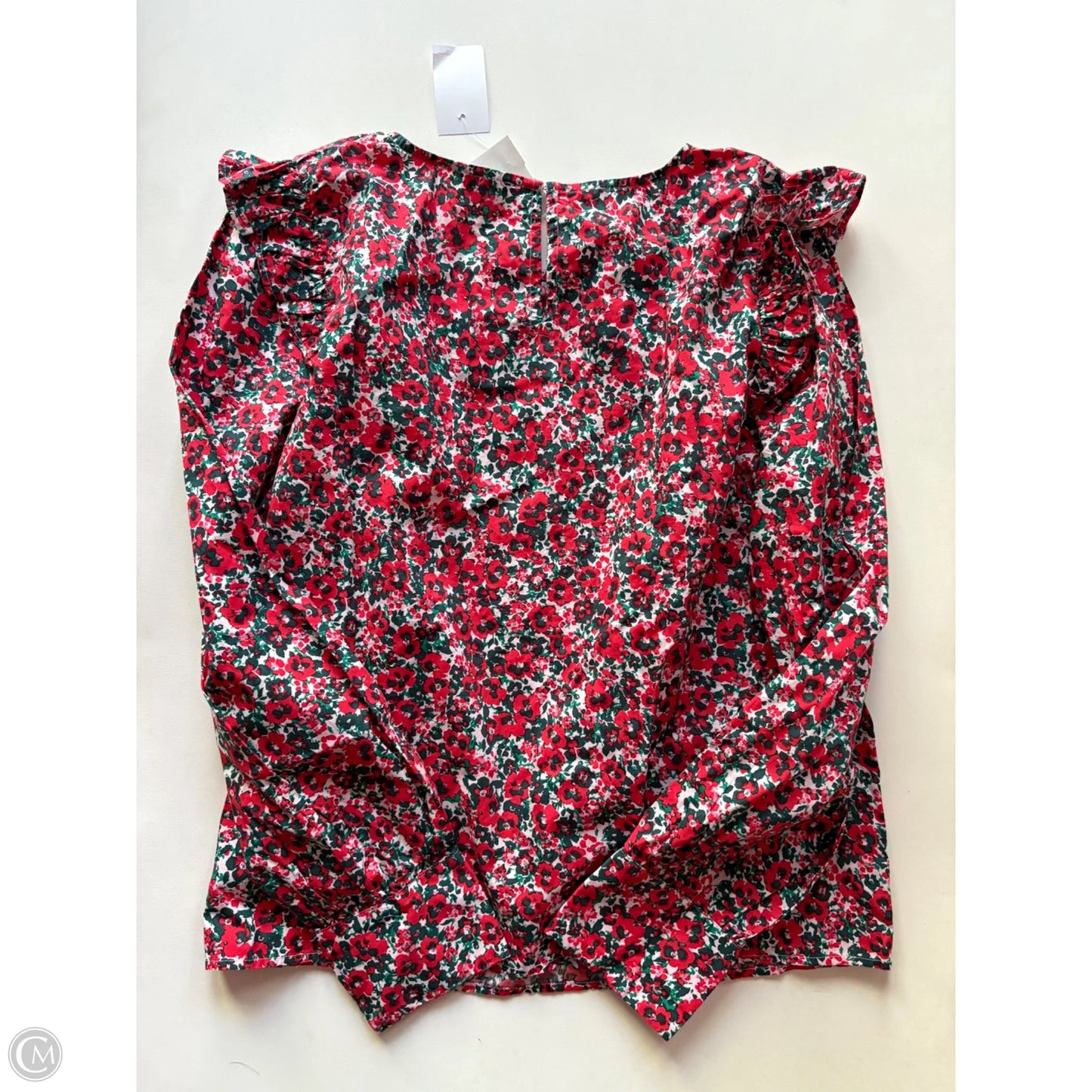 Top Long Sleeve By J. Crew In Floral Print, Size: L