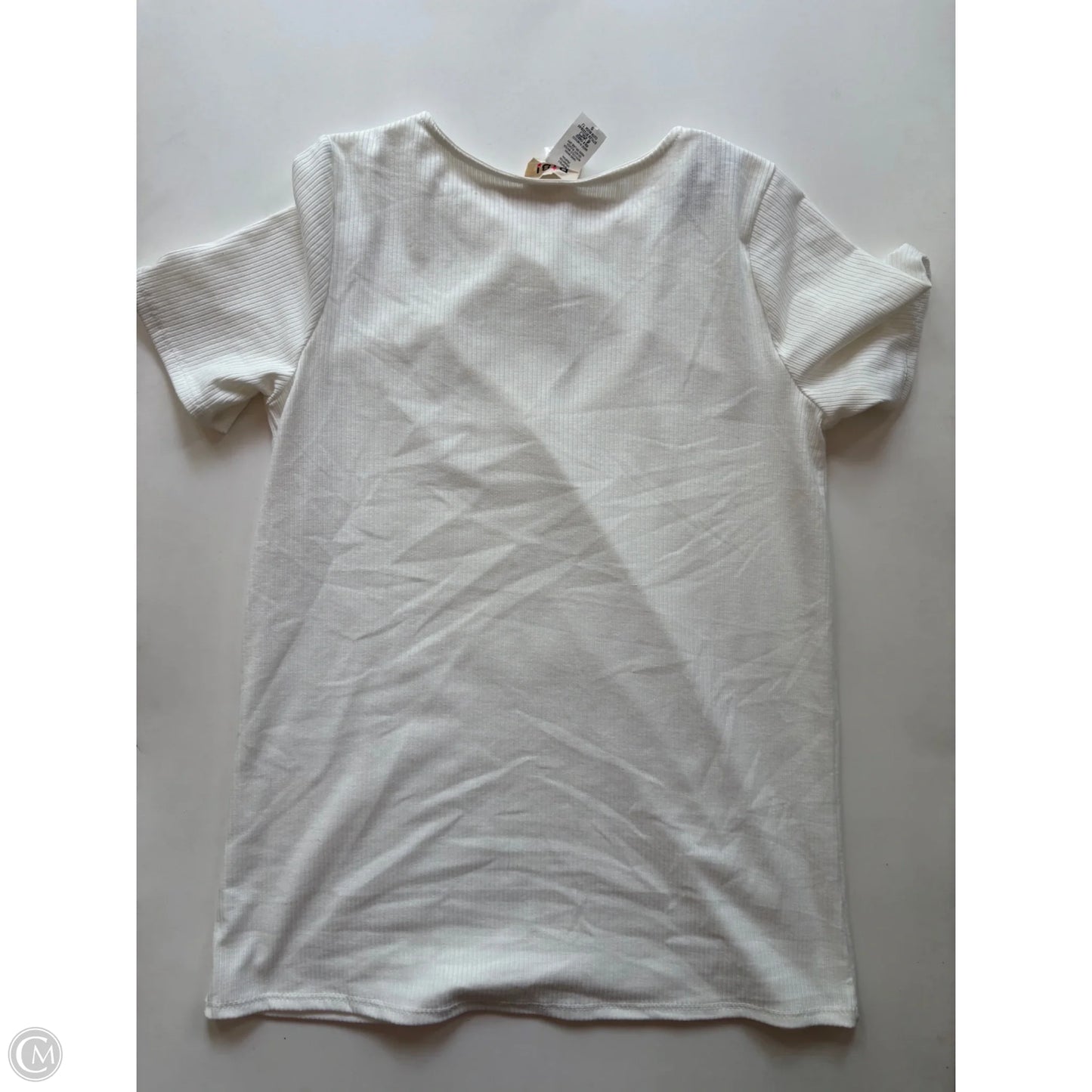 Top Short Sleeve By Bibi In Cream, Size: S