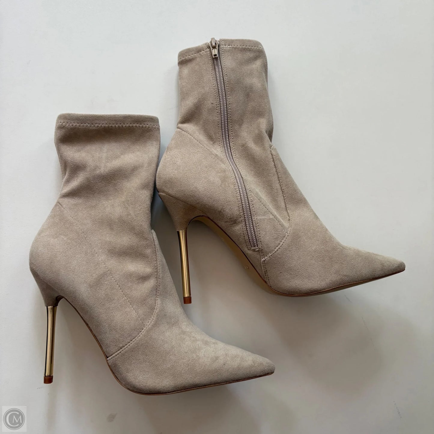 Boots Ankle Heels By Aldo In Beige, Size: 9