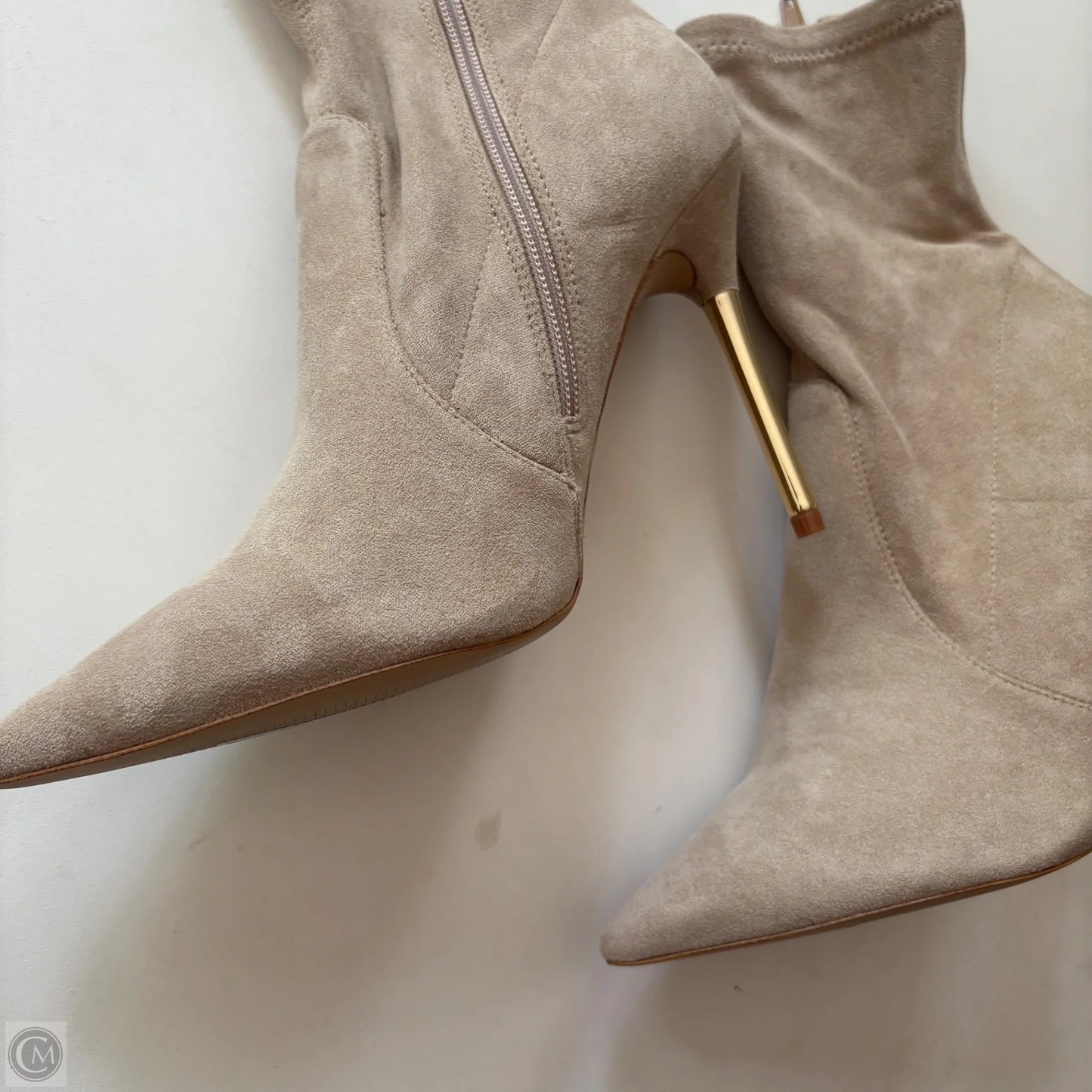 Boots Ankle Heels By Aldo In Beige, Size: 9