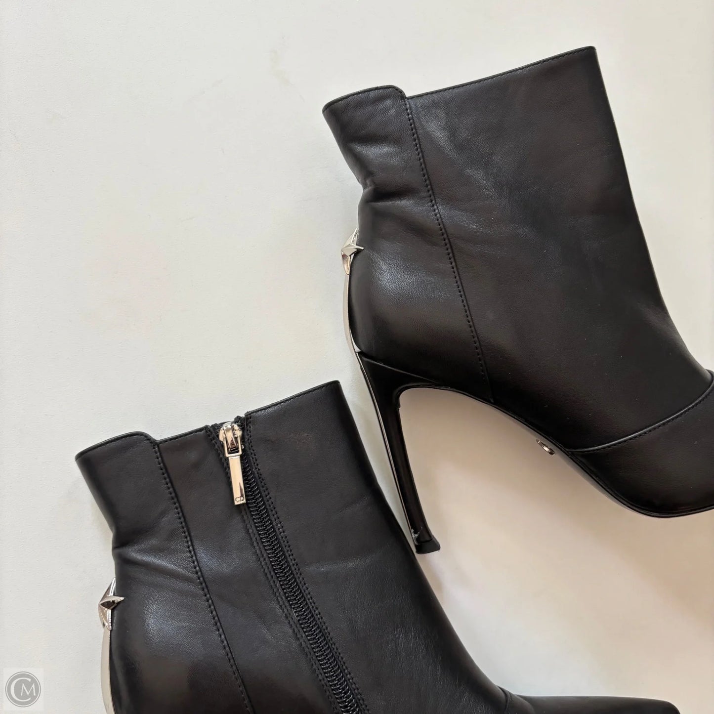 Boots Luxury Designer By Dior In Black, Size: 9