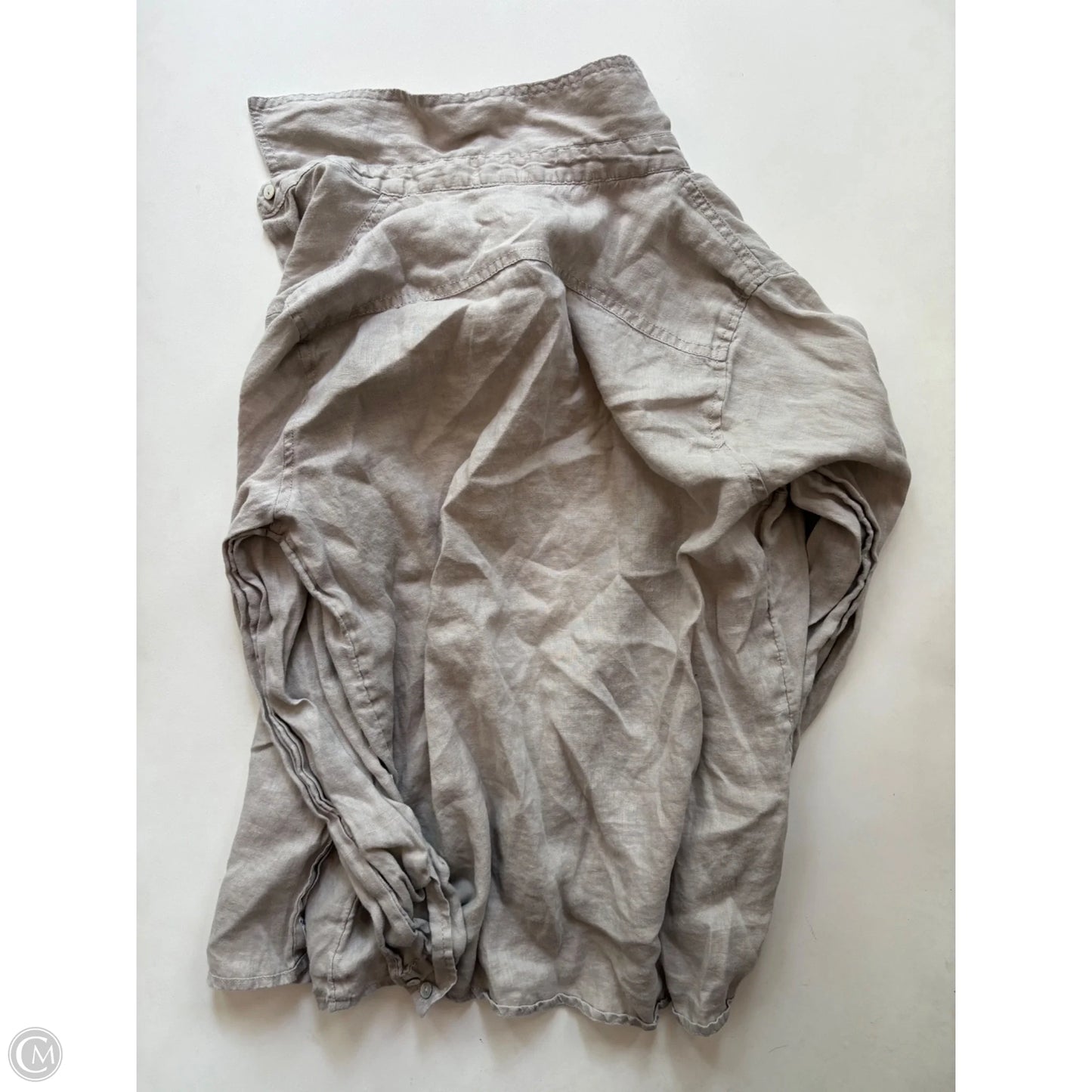 Top Long Sleeve By Jones And Co In Taupe, Size: S