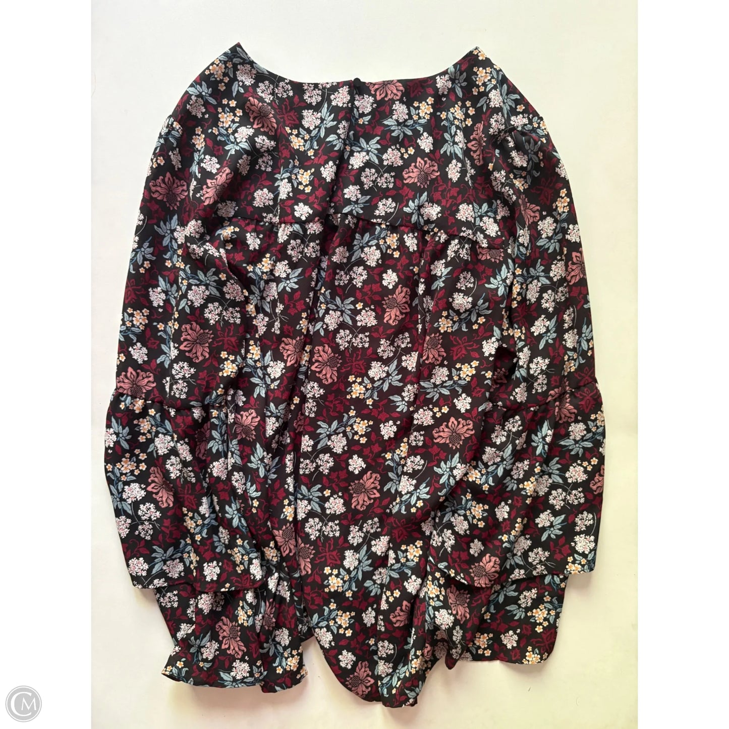 Blouse Long Sleeve By Loft In Floral Print, Size: L